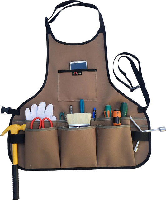 zojo Waterproof Garden Tool Apron with Tool Pockets fit for Gardening 