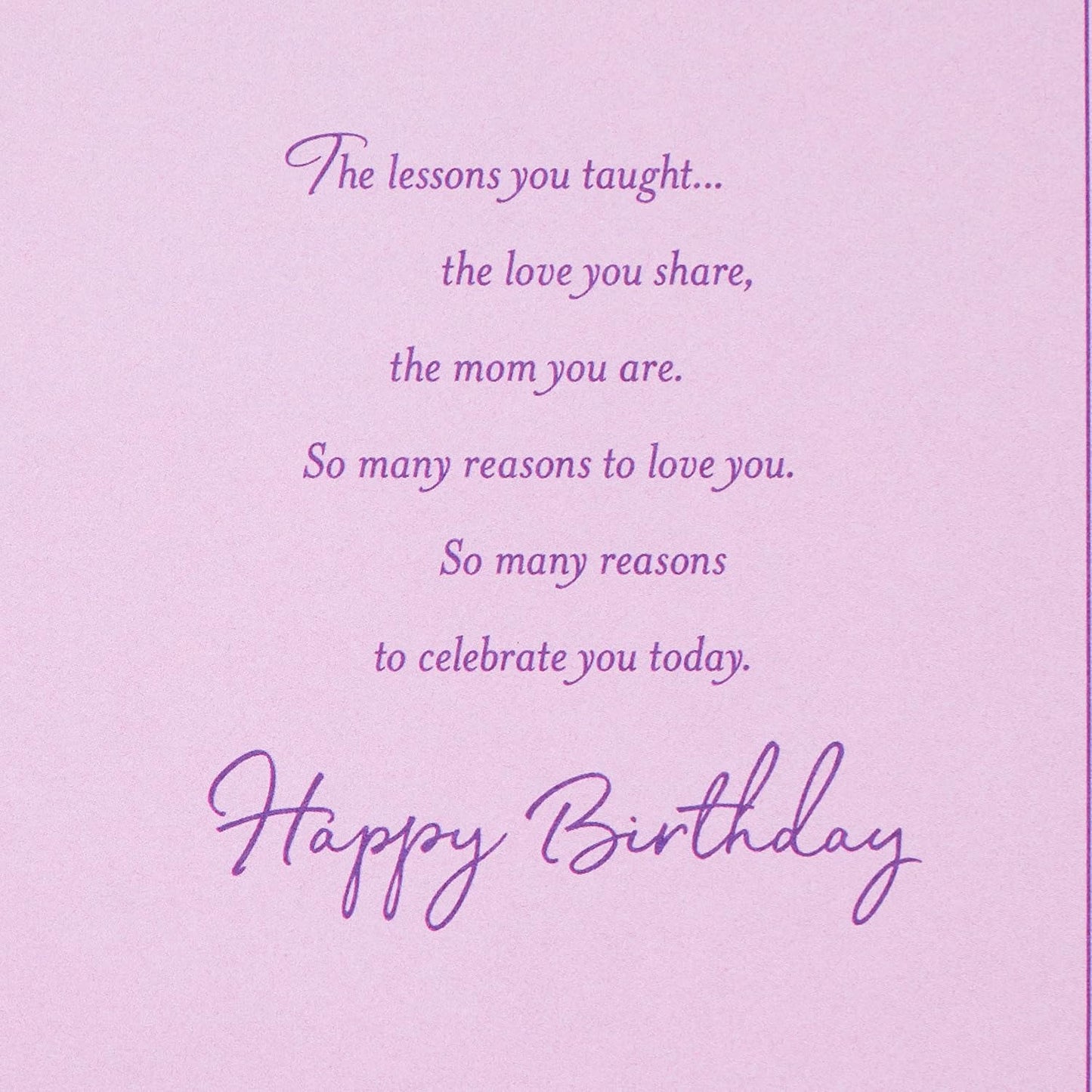 Hallmark Birthday Greeting Card for Mom (Purple Flower)