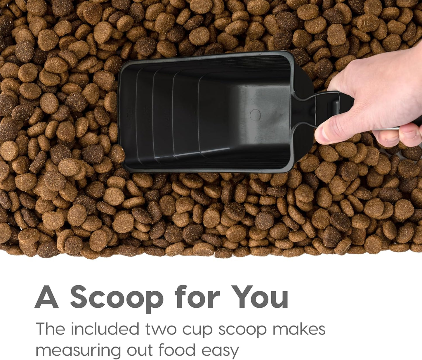 IRIS USA Dog Food Storage Container, 30 lbs & 11 lbs Combo, Cat Food S