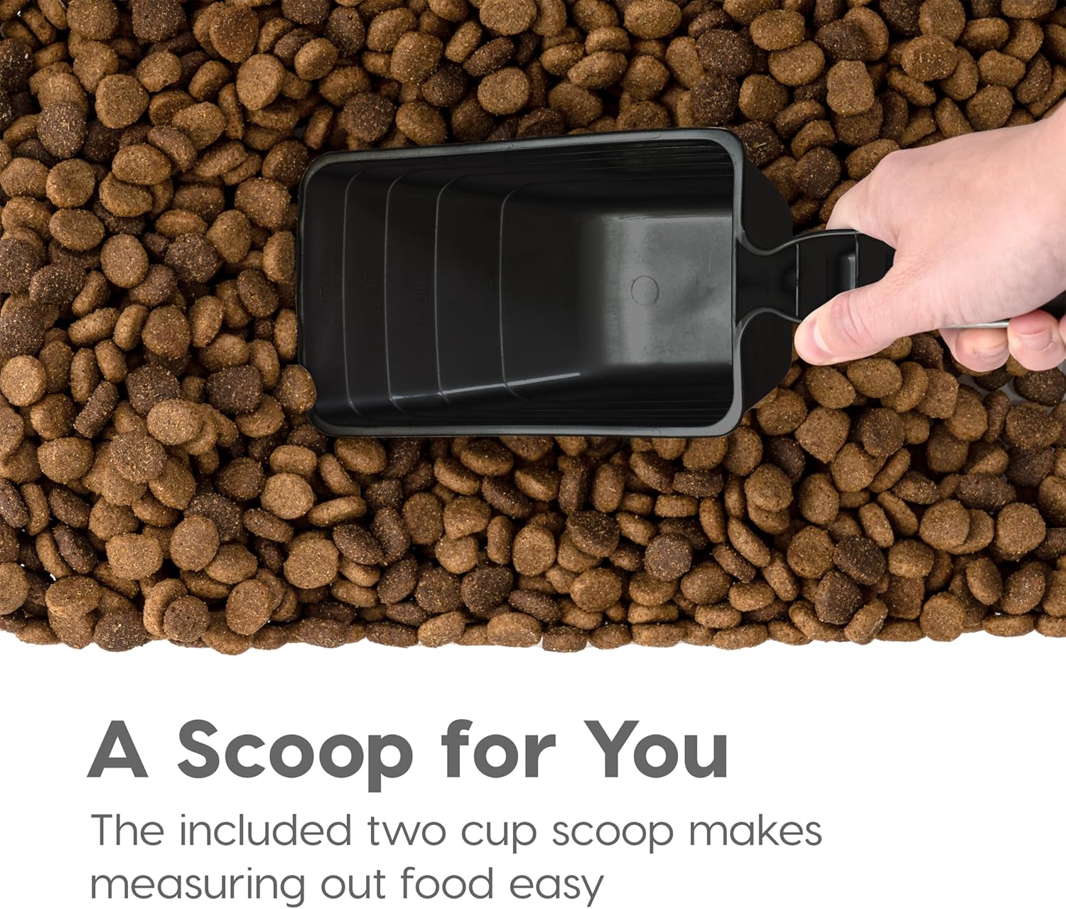 IRIS USA Dog Food Storage Container, 30 lbs & 11 lbs Combo, Cat Food S