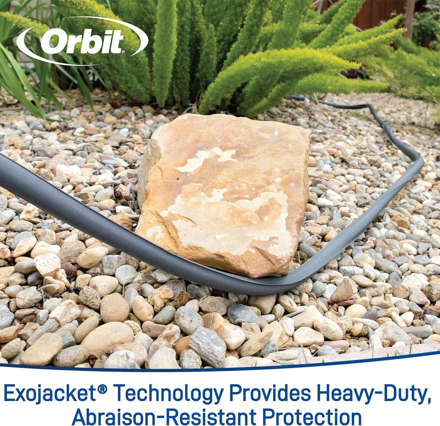 Orbit 33180 ExoJacket Fabric Garden Hose - Heavy-Duty Water Hose (100-