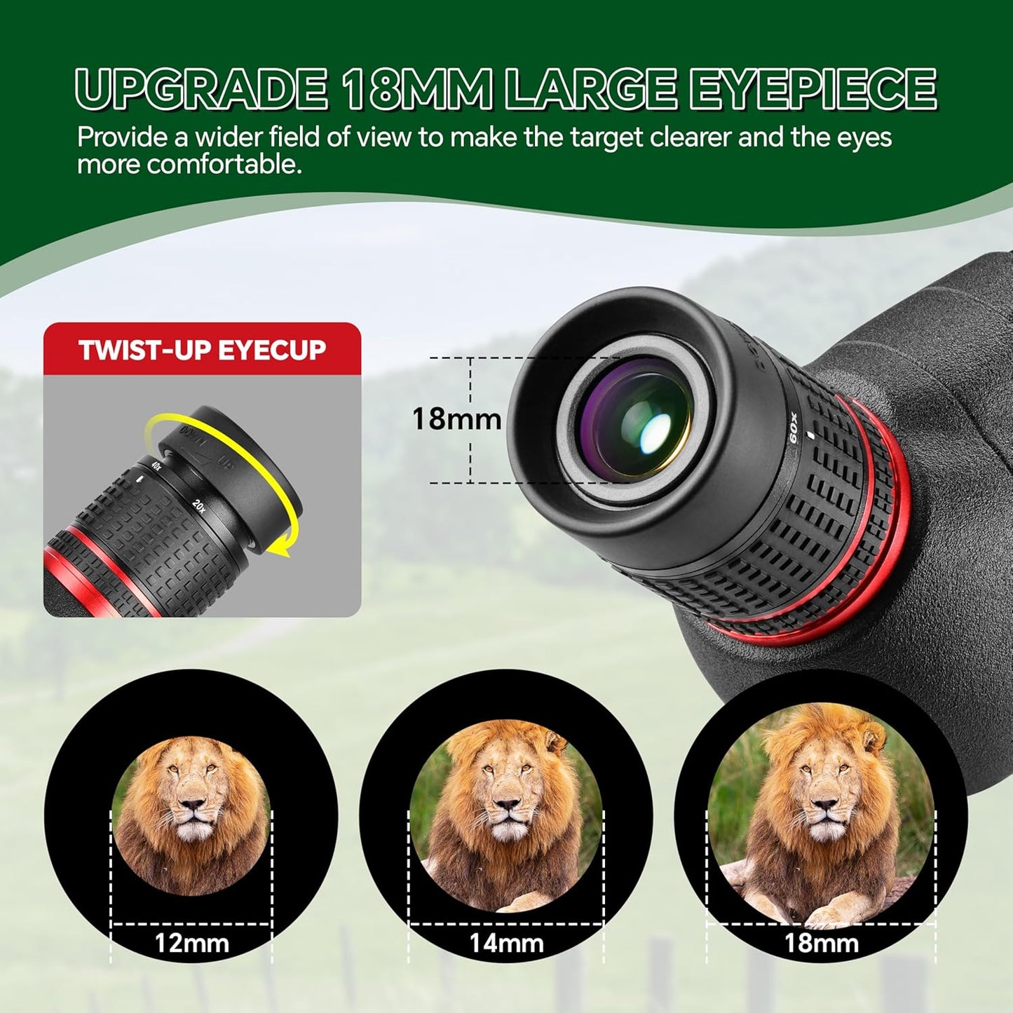 ESSLNB Spotting Scope with Tripod and Phone Adapter BAK4