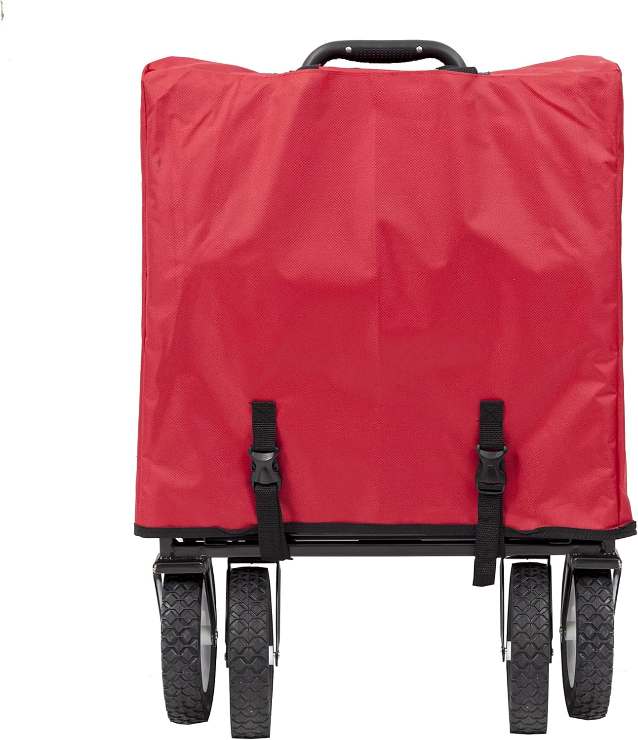 Mac Sports Mac Wagon (WTC-118) Pink & Heavy Duty Steel Frame Collapsible Folding 150 Pound Capacity Outdoor Camping Garden Utility Wagon Yard Cart, Red
