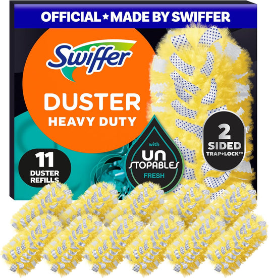 Swiffer Dusters Multi-Surface Heavy Duty Duster Refills, Unstopables Fresh Scent, 11 Count