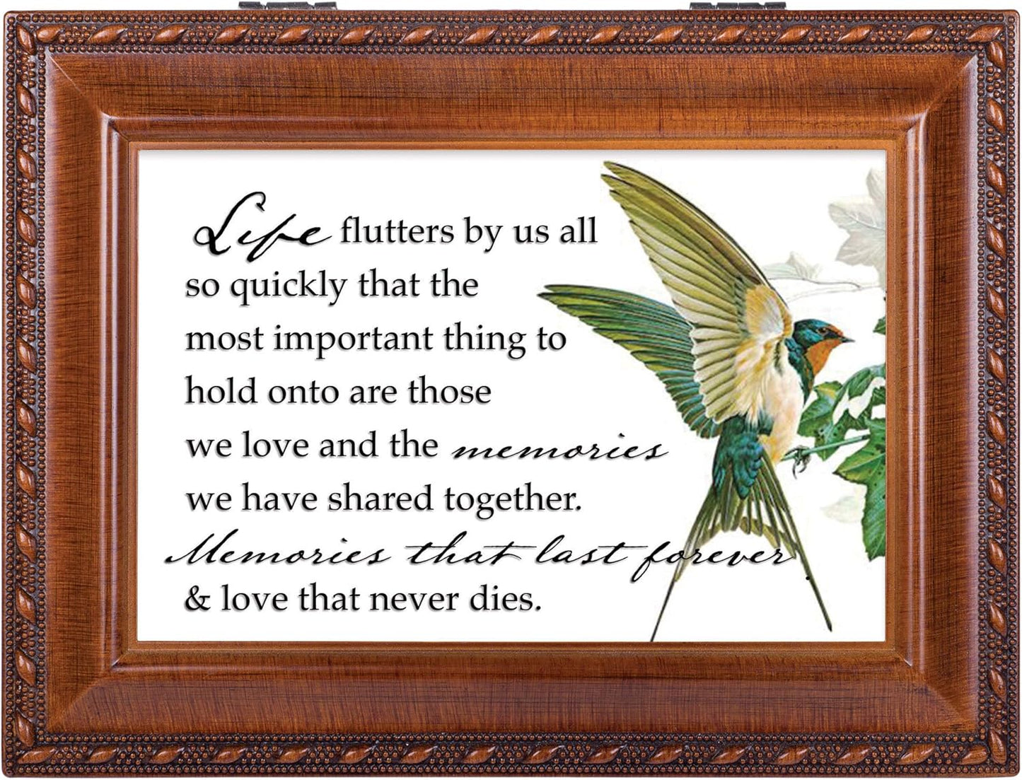 Cottage Garden Memories That Last Forever Woodgrain Rope Trim Music Bo