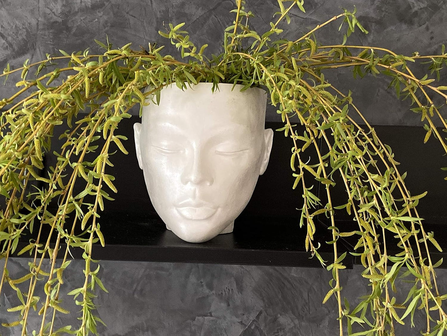 Head Planter Face Wall Hanging Table Vase Female