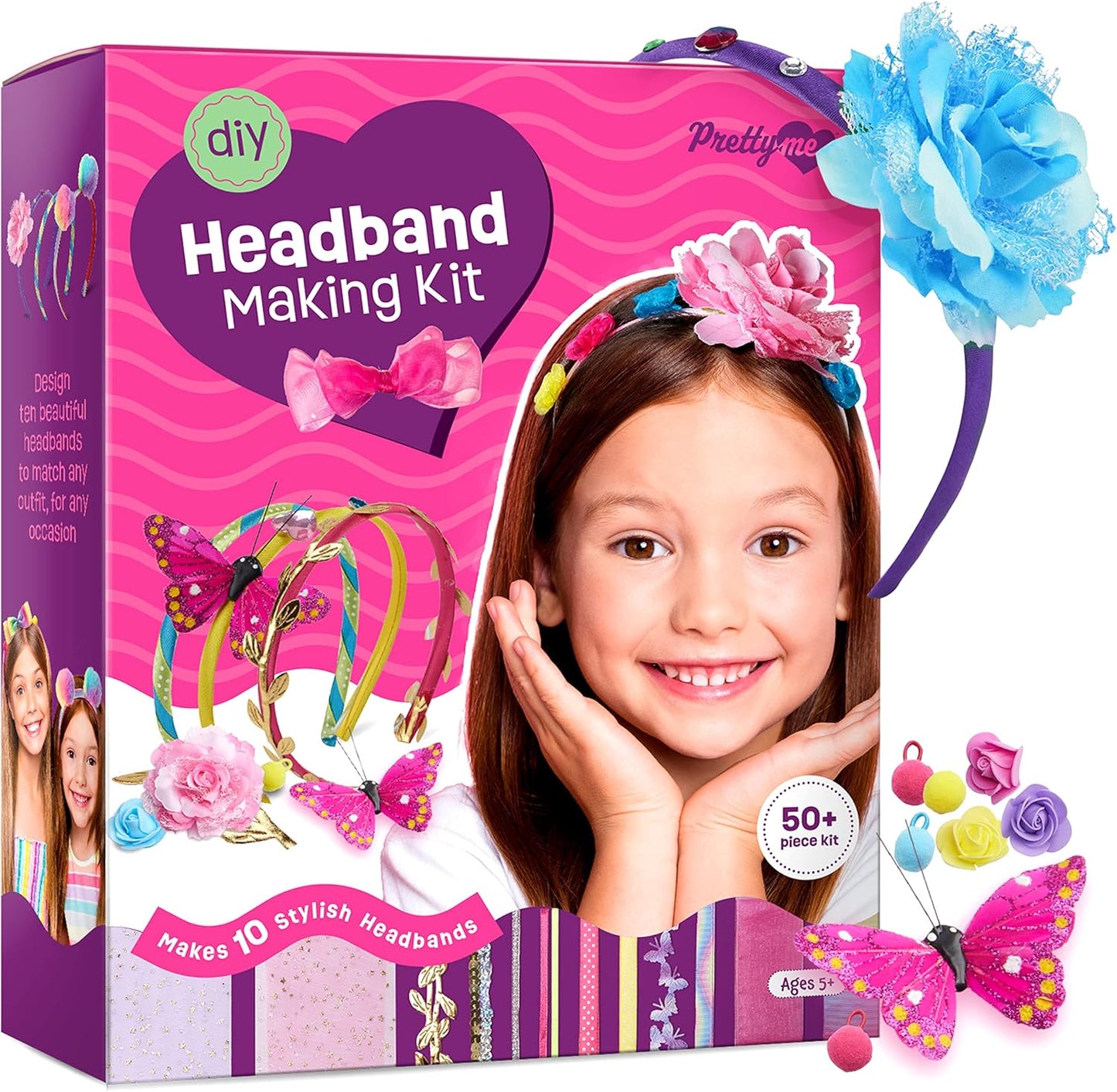 Pretty Me Headband Making Kit for Girls - Arts & Crafts Easter Gift - 