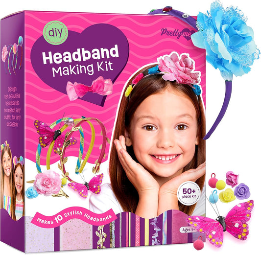 Pretty Me Headband Making Kit for Girls - Arts & Crafts Easter Gift - 
