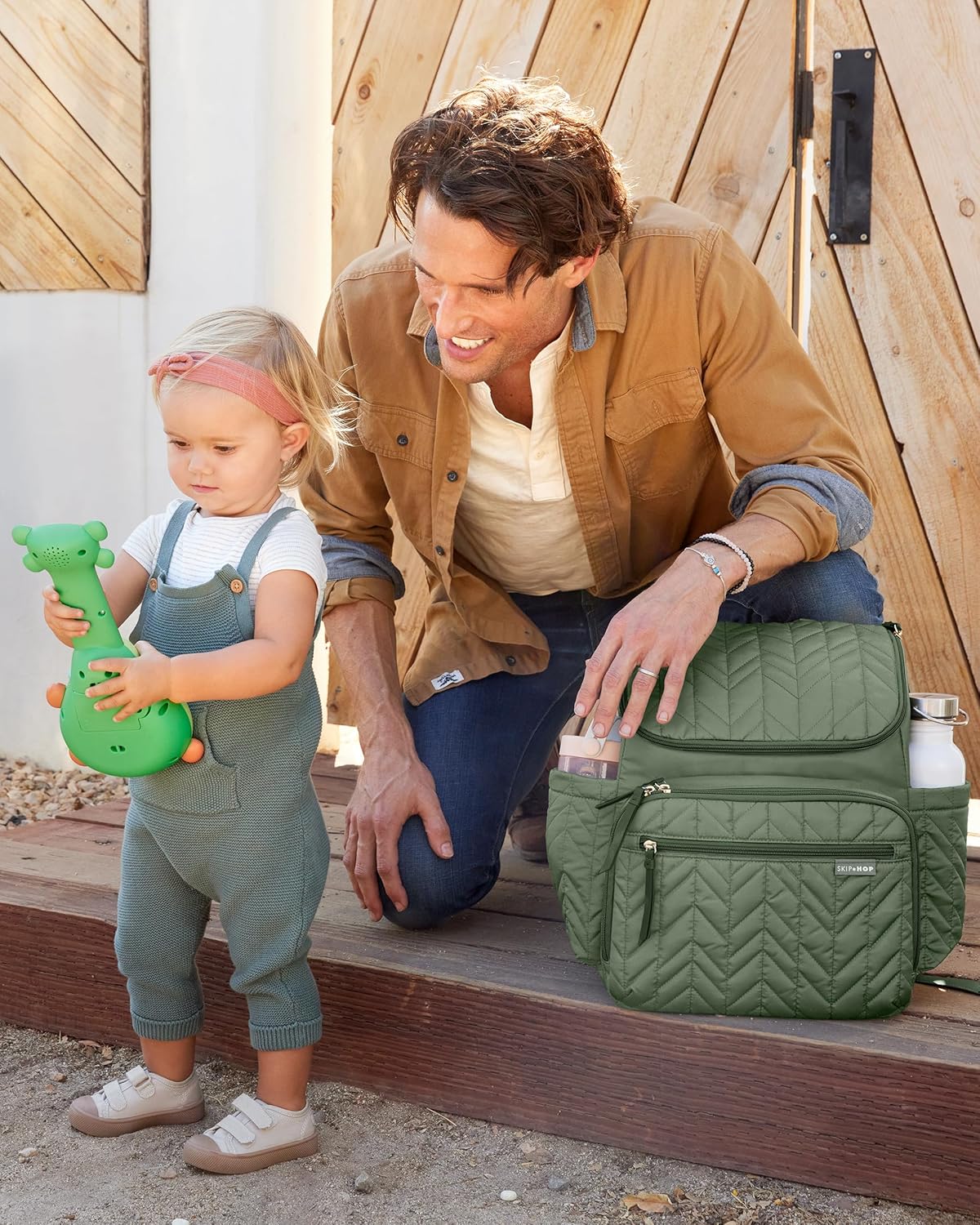 Skip Hop Diaper Bag Backpack: Forma, Multi-Function Baby Travel Bag wi