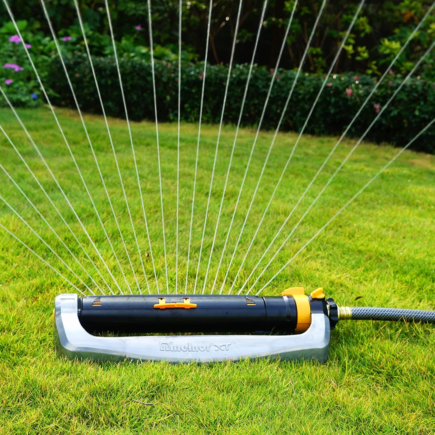 Melnor 65154AMZ XT Turbo Oscillating Sprinkler, Metal Base, 4,500 sq. 
