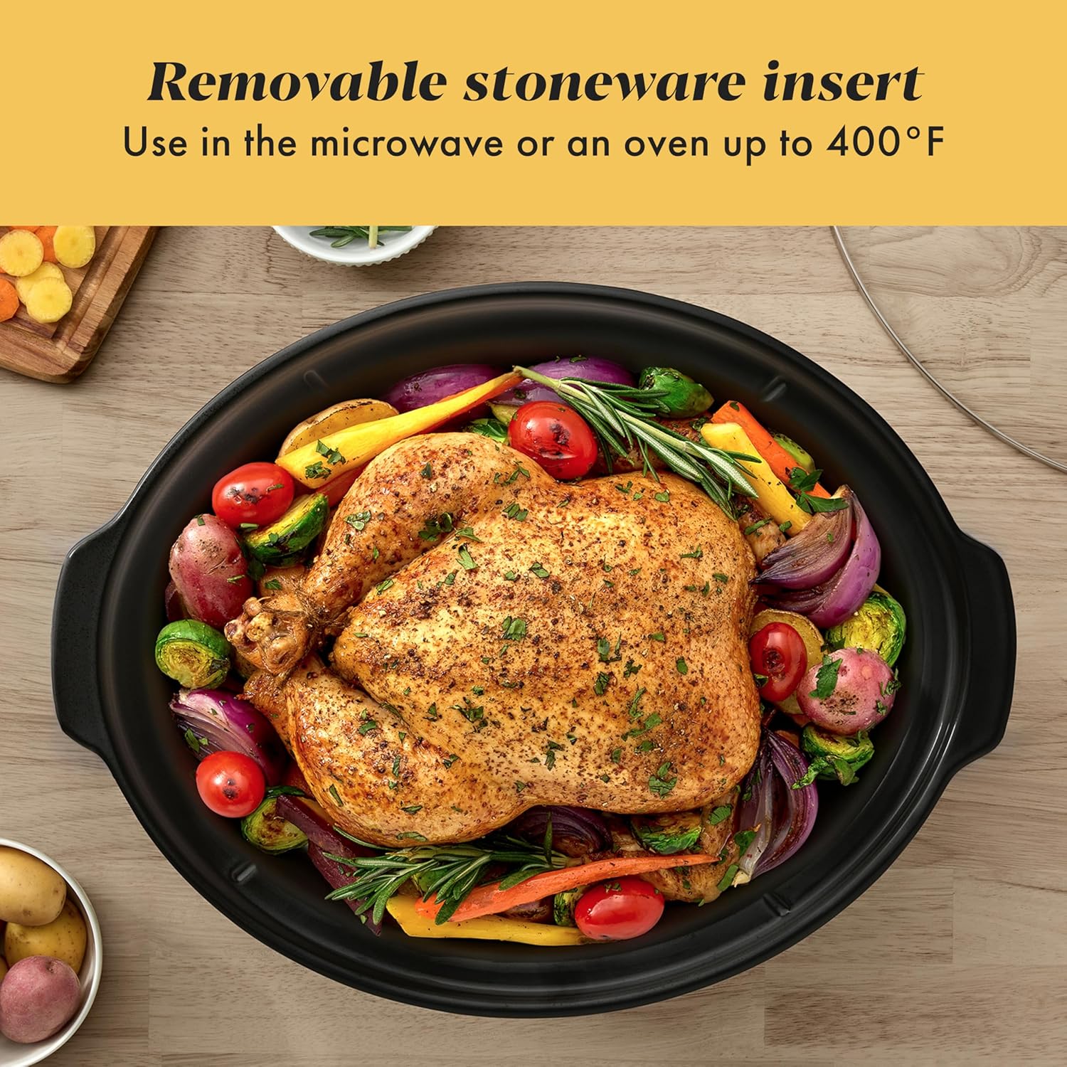Crock-Pot 7 Quart Oval Manual Slow Cooker, Stainless Steel (SCV700-S-B