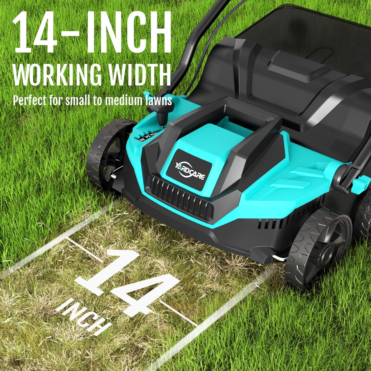 Electric Dethatcher and Scarifier, 2-in-1 Lawn Dethatcher with 10.5 Ga