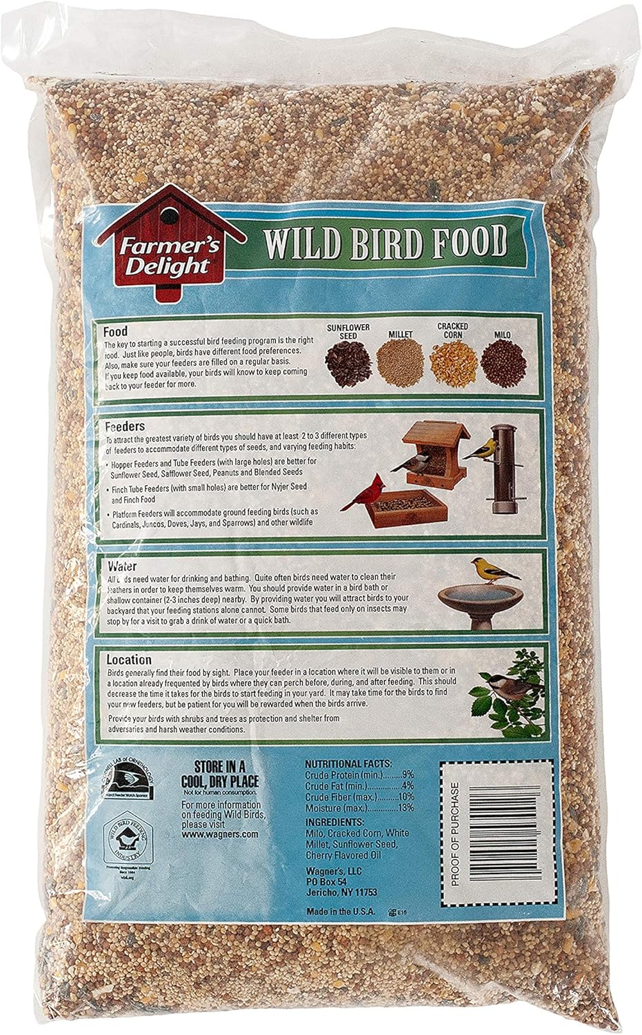 Wild Delight Inshell Peanuts, 5 lb and Wagner's Farmer's Delight Wild 