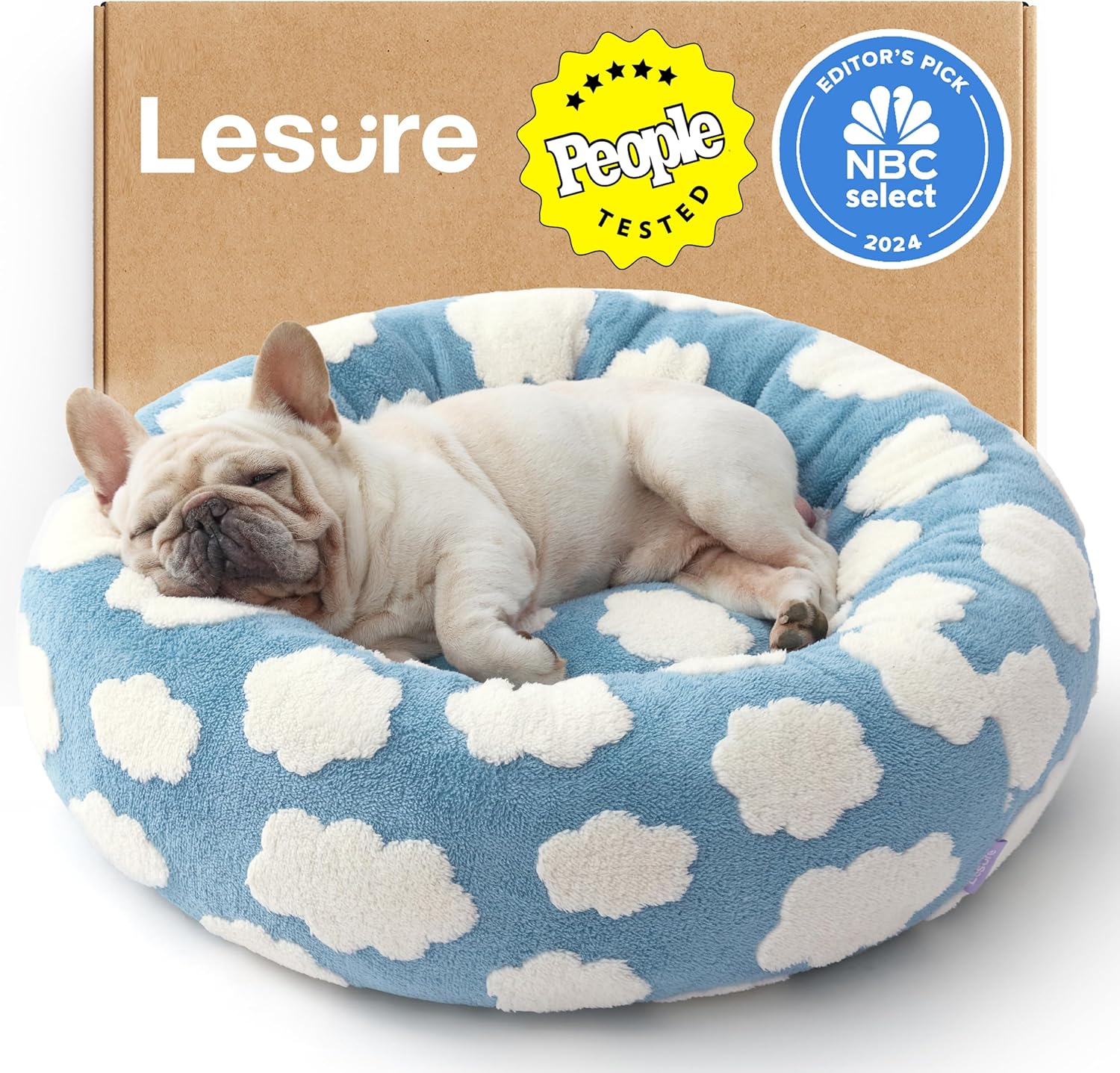 LE SURE Shown on TV Donut Dog Bed Medium Size Dog - Round Cat Beds Ind