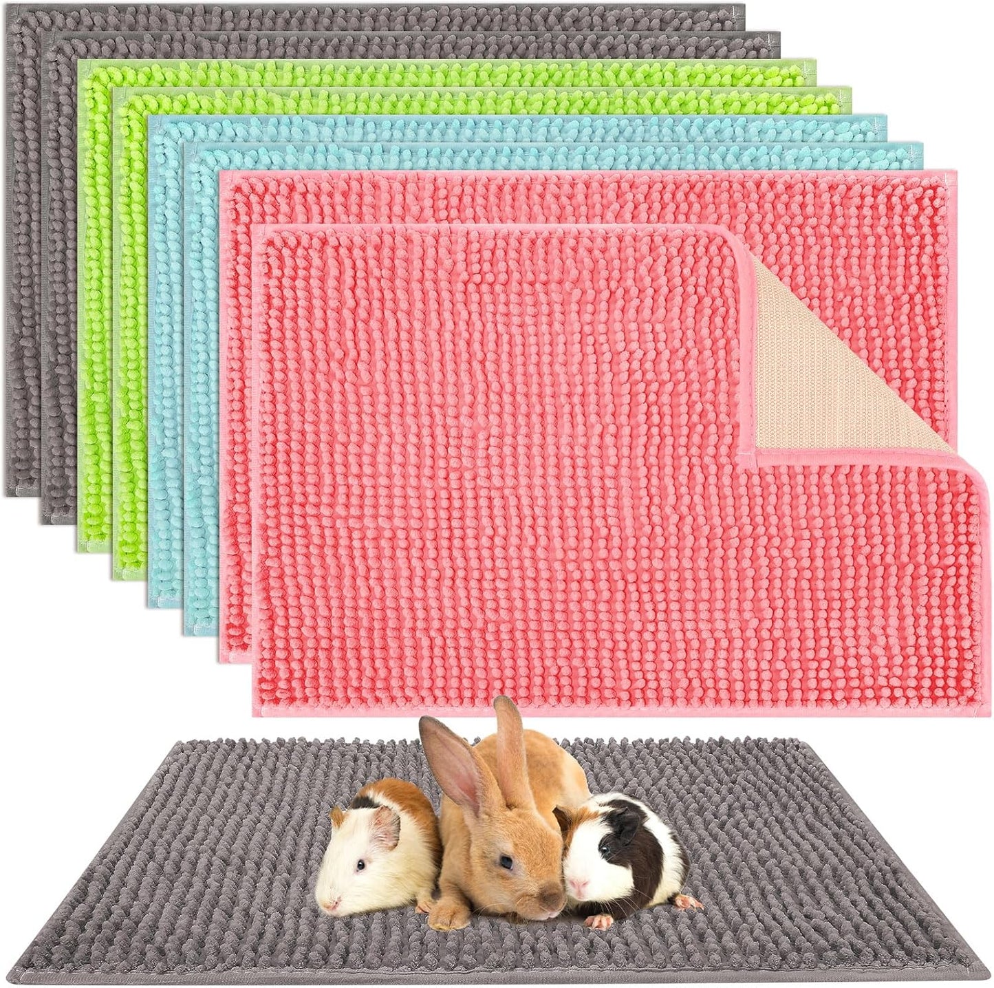 Barydat 8 Pcs Guinea Pig Cage Liner for Guinea Pig Cage Bedding Reusab