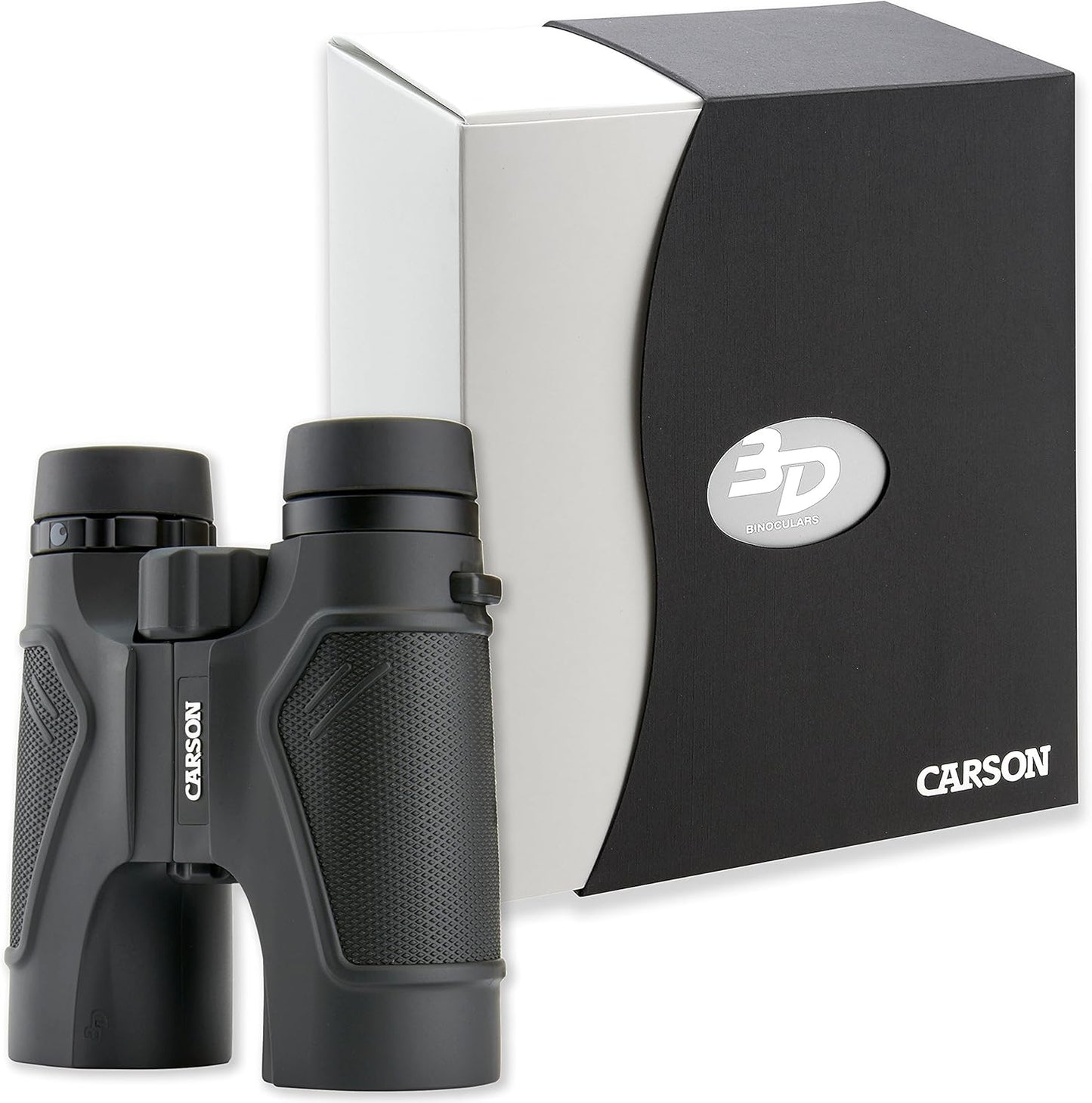 Carson 3D Series 10x42mm High Definition Compact and Waterproof Binoculars with ED Glass, Black (TD-042ED)