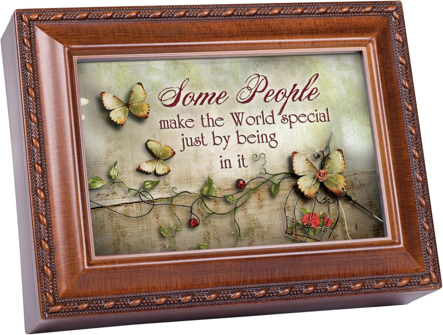 Cottage Garden Some People World Special Woodgrain Rope Trim Jewelry M