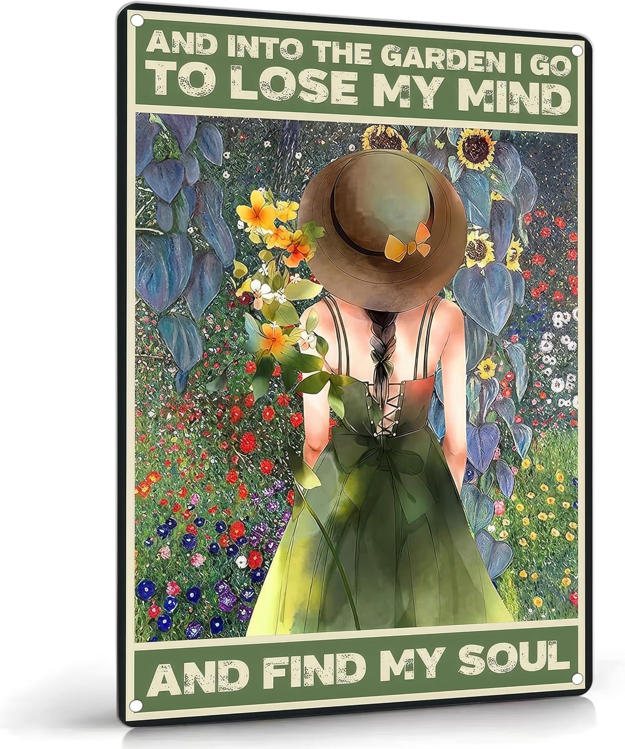 8X12inch Garden Metal Sign Funny Gardening Tin Sign yard Tin Signs Dec