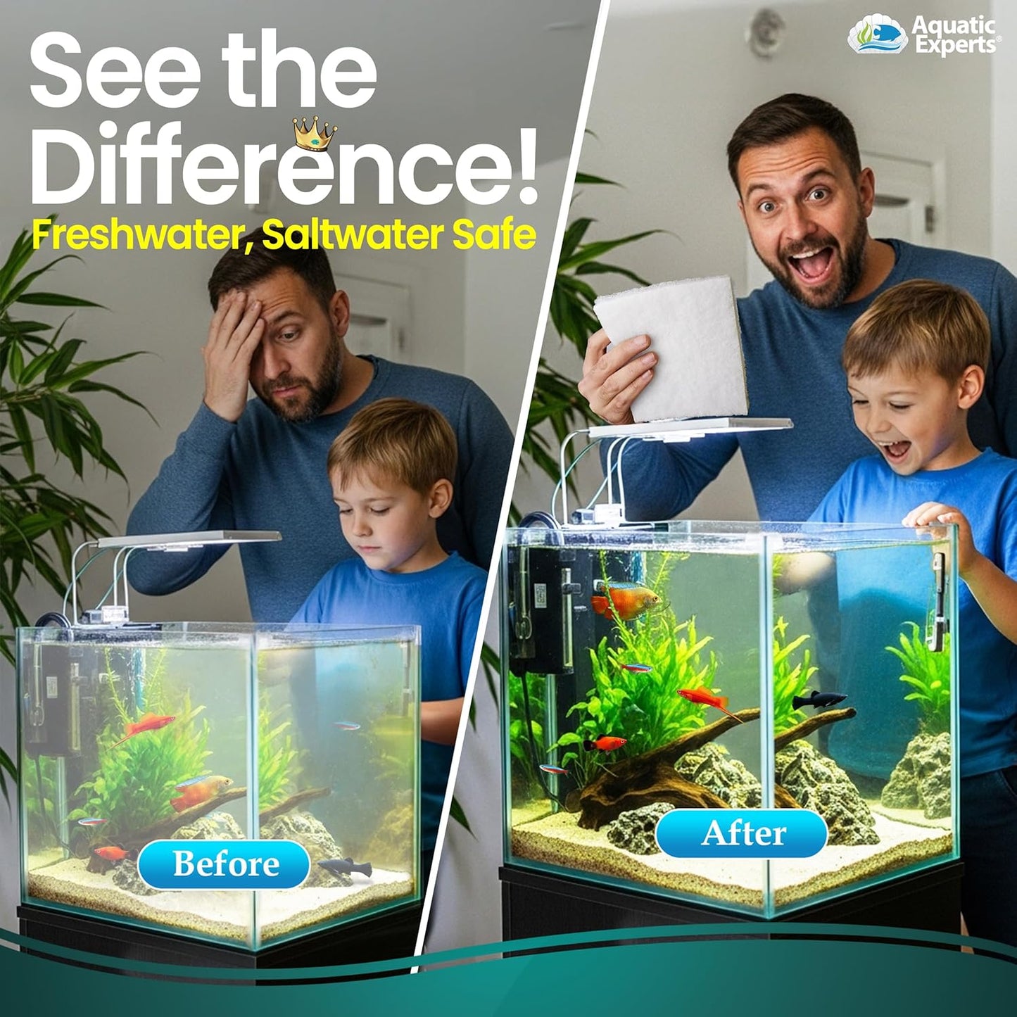 Aquatic Experts Aquarium Filter Floss for Fish Tank Filters - FilterFi