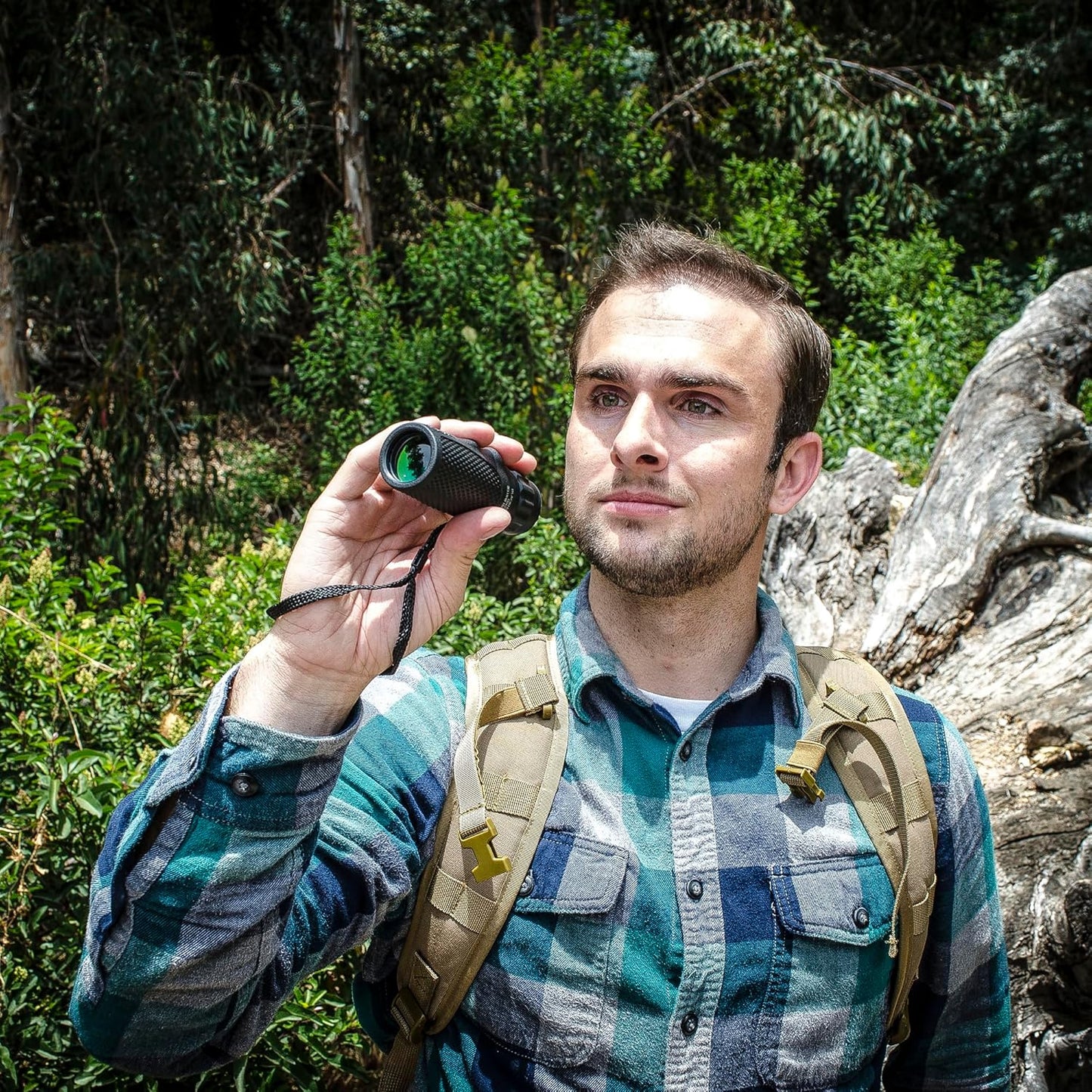 Barska Blackhawk Waterproof Monocular – Compact, Fogproof, Multi-Coated Optics, Slip-Resistant Grip for Birding, Hiking, Sports, Concerts & Outdoor Use