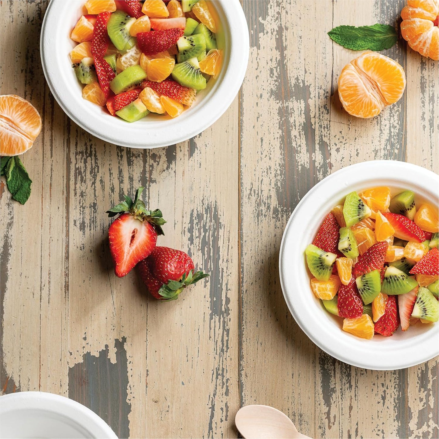 Paper Bowls, 100% Compostable Disposable Soup Bowl [125-Pack] - PFAS-F