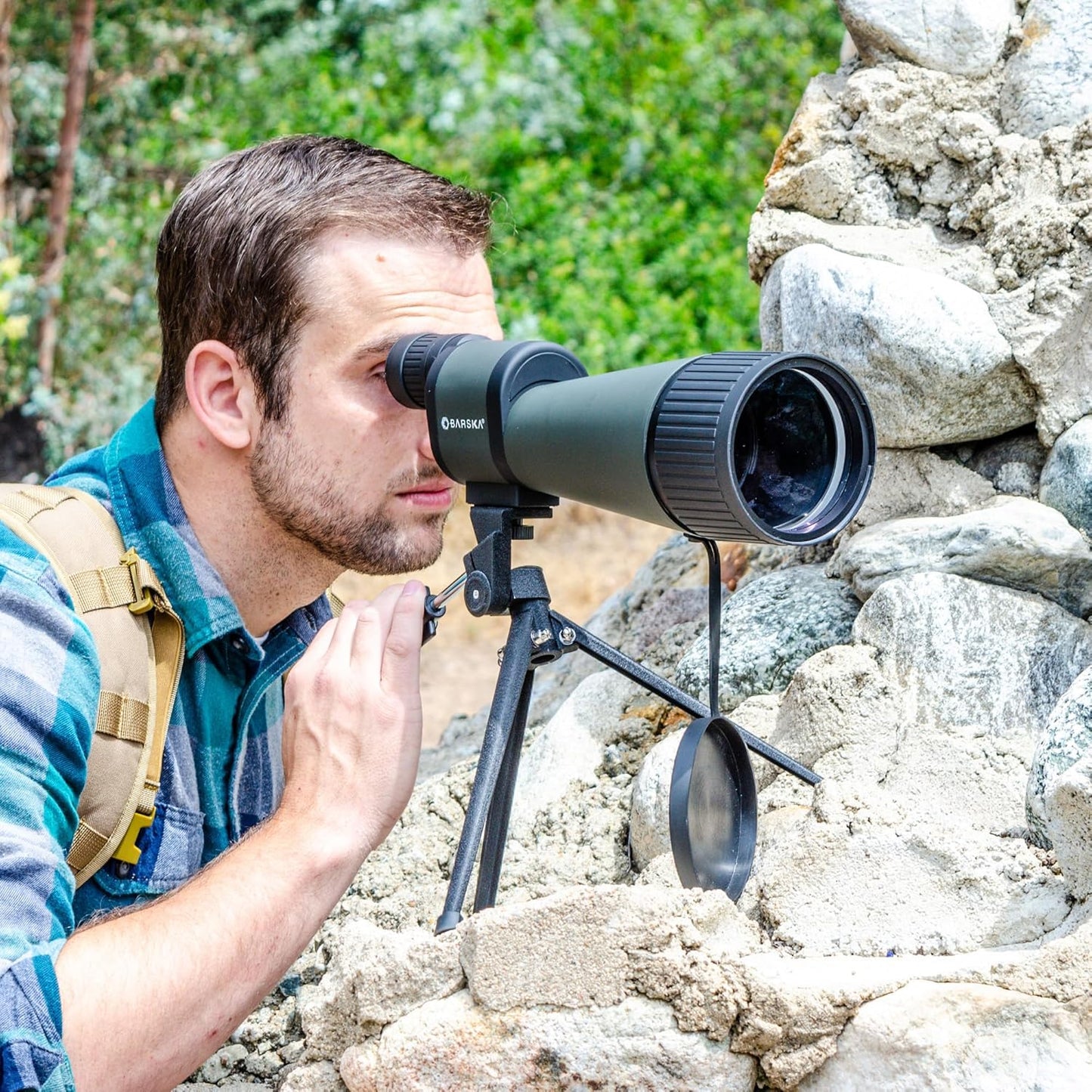 BARSKA AF12652 Table Top Tripod for Cameras, Binoculars, Spotting Scopes, and More, Black