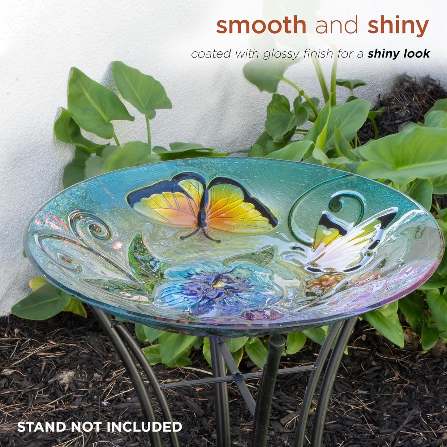 Alpine Corporation 18" Outdoor Birdbath Bowl Topper, Garden Decor