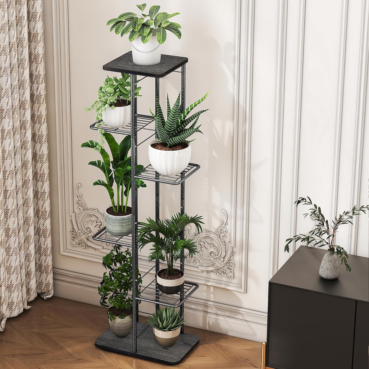 Simple Trending Plant Stand Shelf Indoor Outdoor Waterproof, 6-Tier 7 