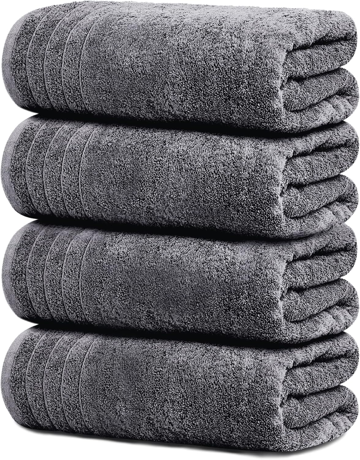Tens Towels Pack of 4 Extra Large Bath Towels 30 x 60 Inches, 100% Cot