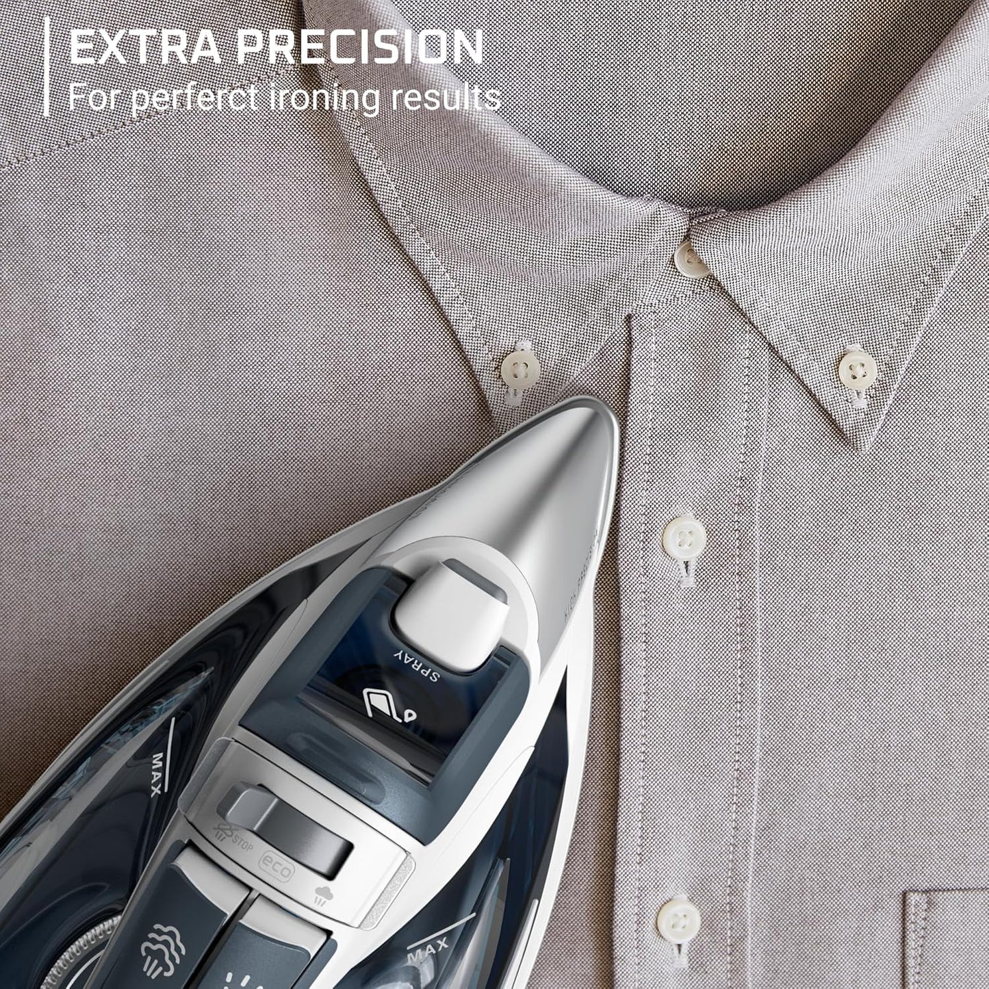 Rowenta Focus Excel Steam Iron for Clothes, Anti-Drip Protection, Iron