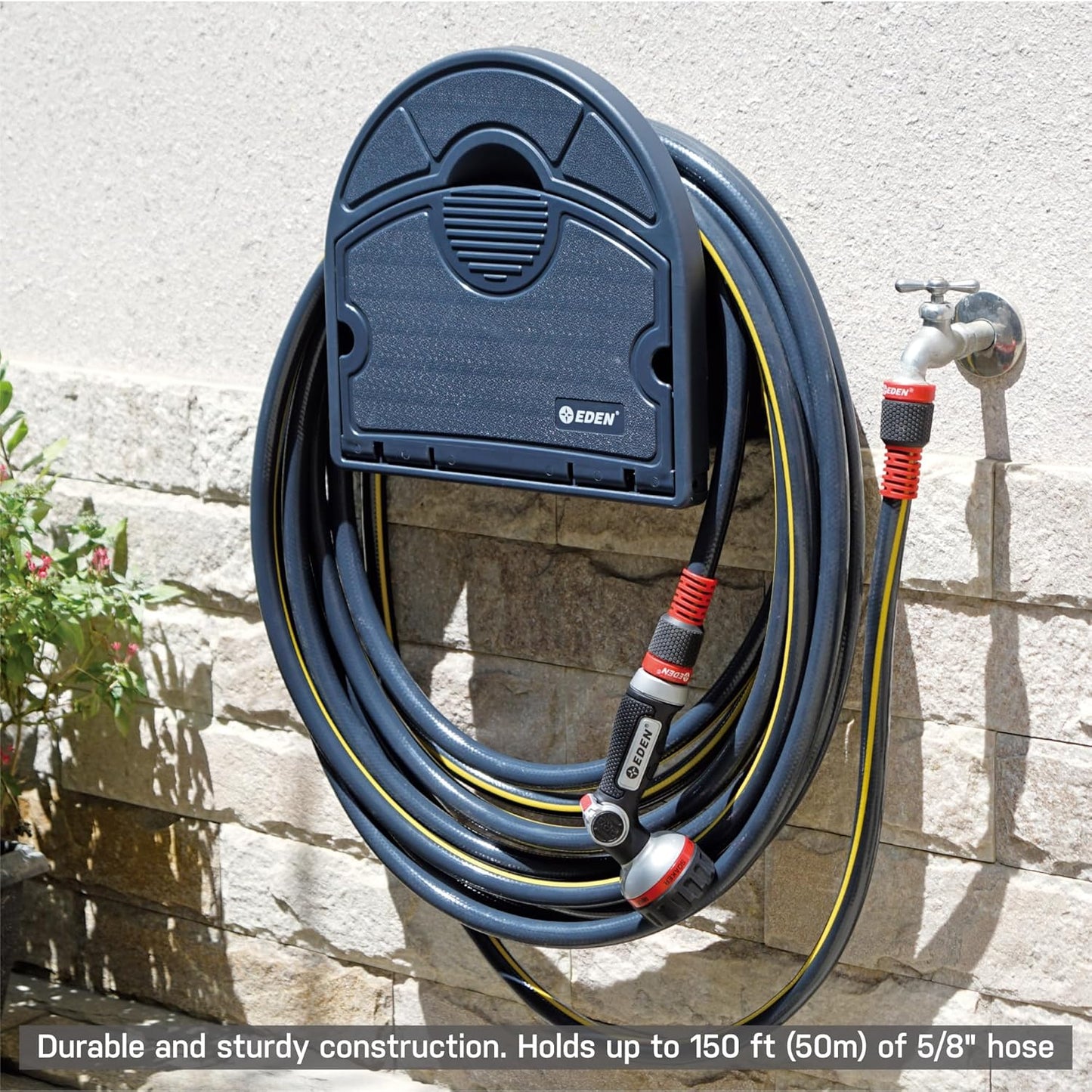 Eden 95959 Hose Hanger W/Multi-Adjustable Garden Sprinkler