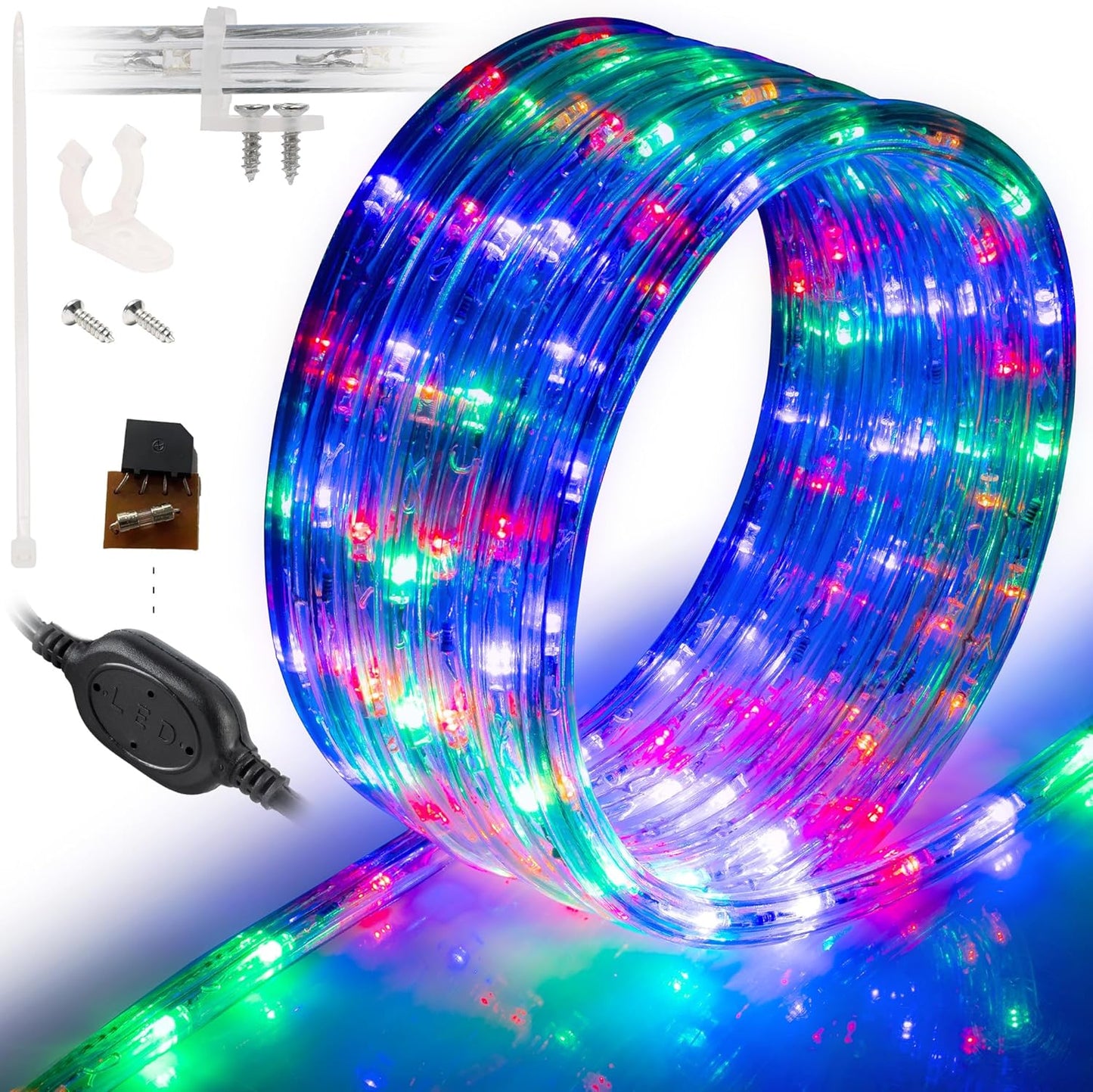 WYZworks 108LEDs 10ft LED Outside Rope Lights, Outdoor ETL Certified W