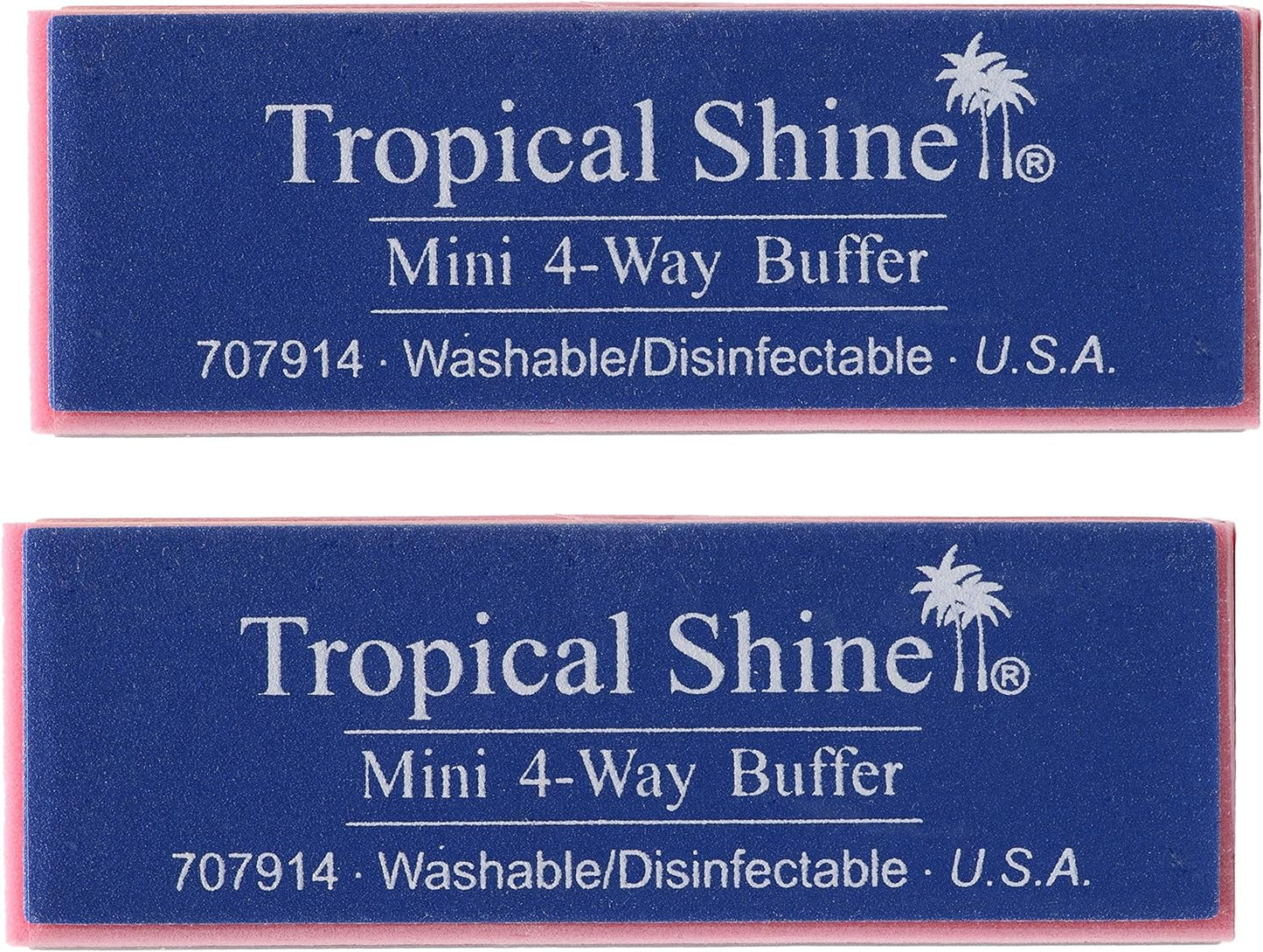 Tropical Shine Mini 4 Way Buffer Block - Professional Nail Buffering B