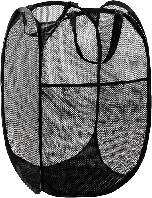 DUCOO Pop Up Hamper, 1 PCS Mesh Pop Up Laundry Hamper, Foldable Mesh L