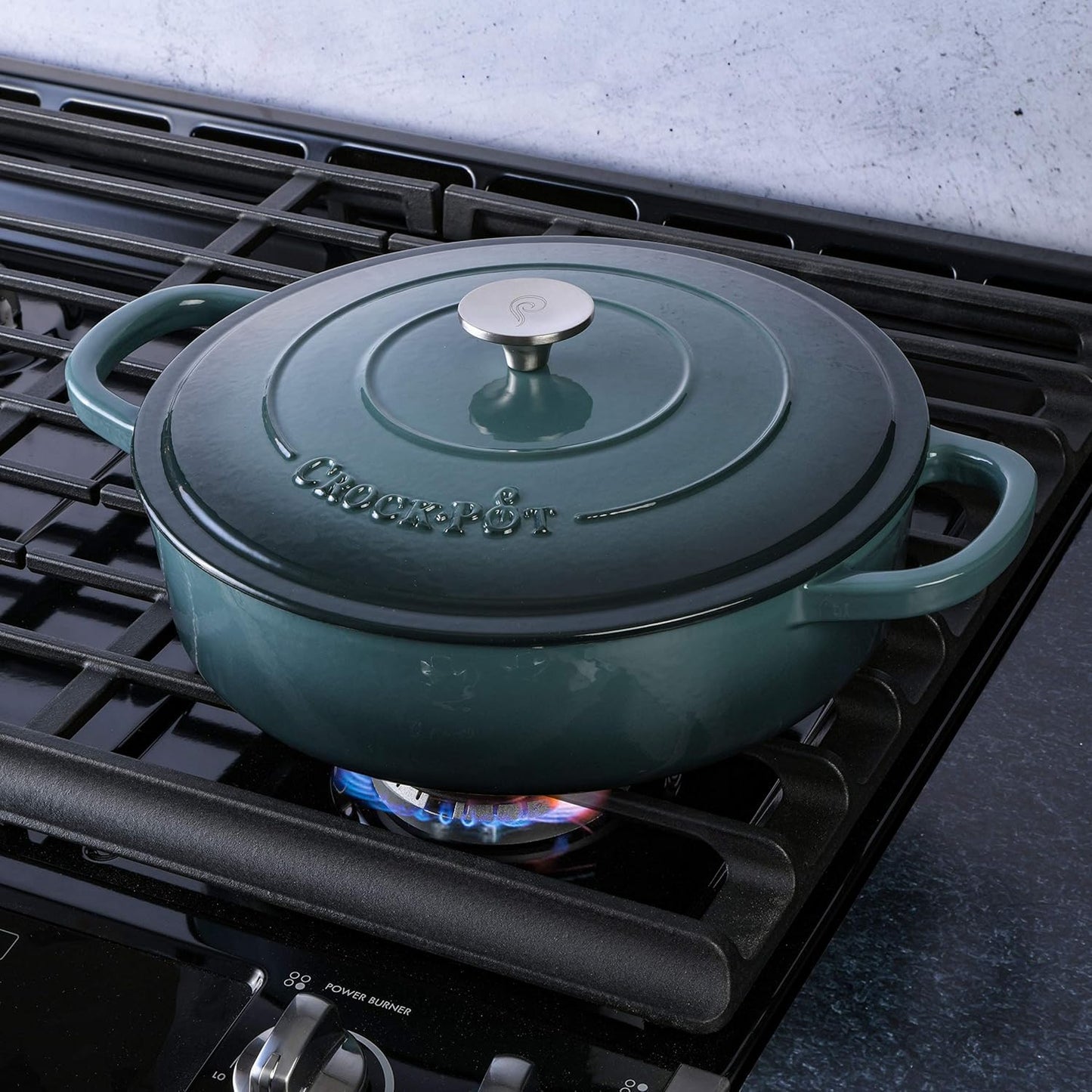 Crock-Pot Crock Pot Artisan Enameled Cast Iron Braiser W/Lid, 5 Quart,