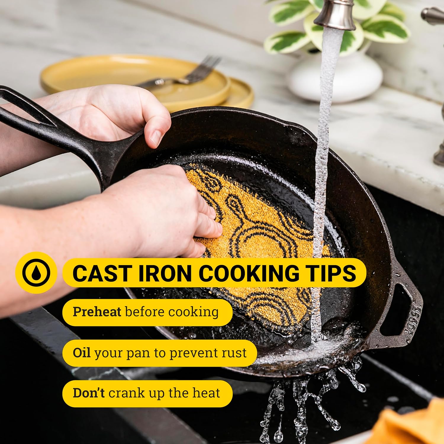 Lodge Seasoned Cast Iron Skillet Set - PFAS-Free, Non-Toxic Cookware -