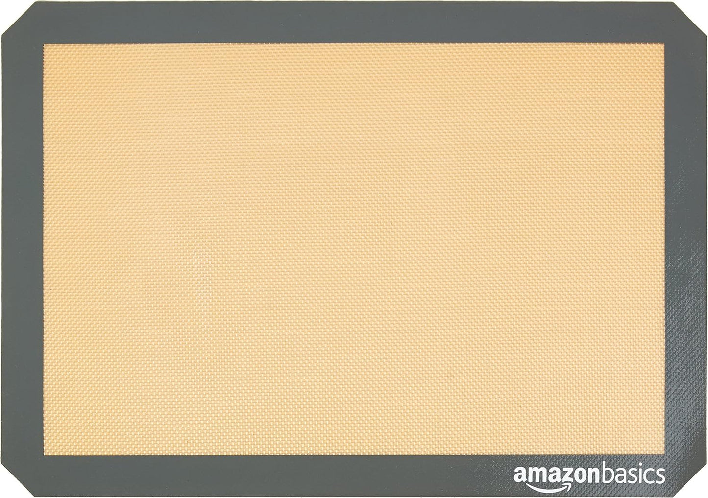 Amazon Basics Silicone Rectangular Baking Mat, Non-Stick, Reusable, Di