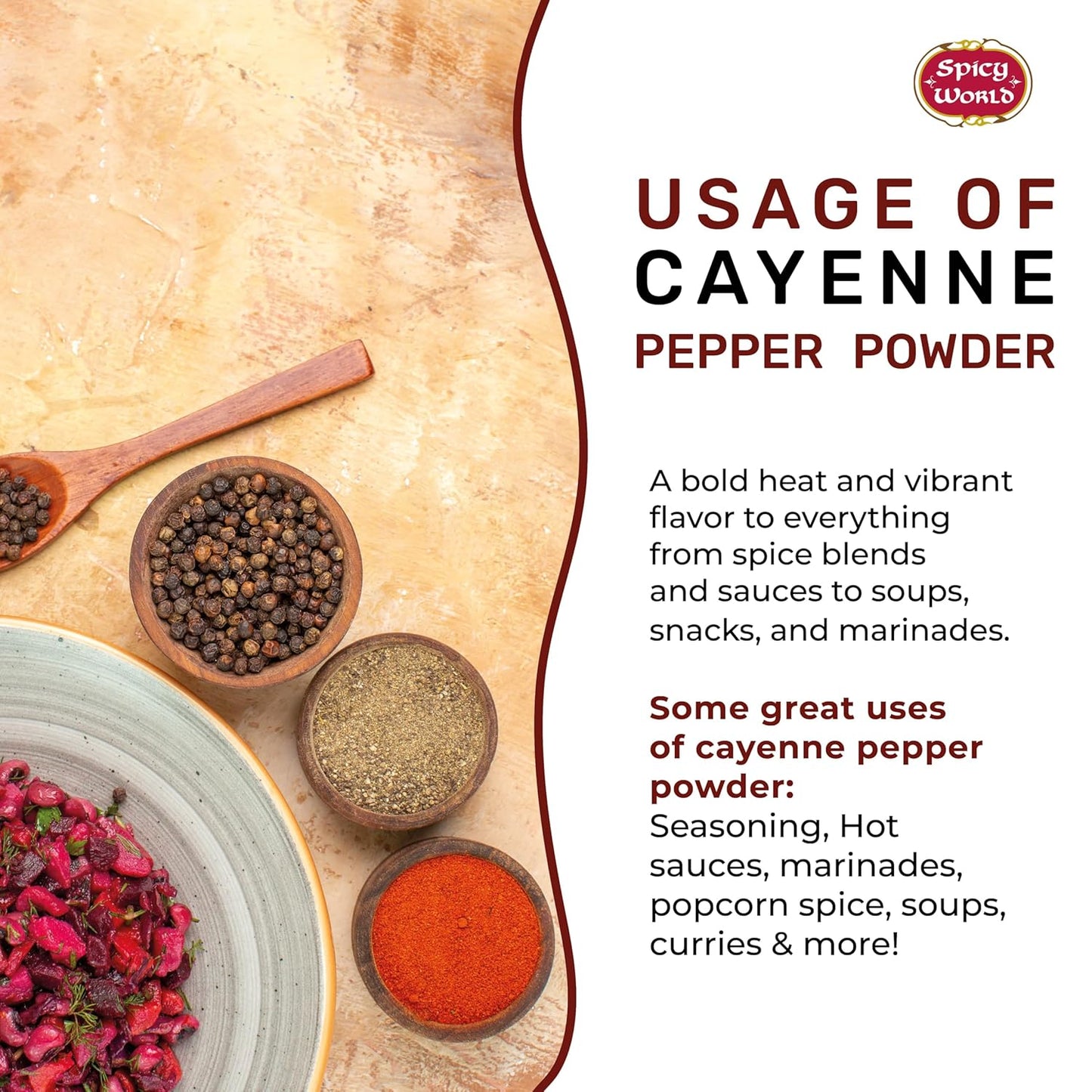 Cayenne Pepper Powder 2.5LB Jar - 50,000 SHU, Gluten Free, All Natural
