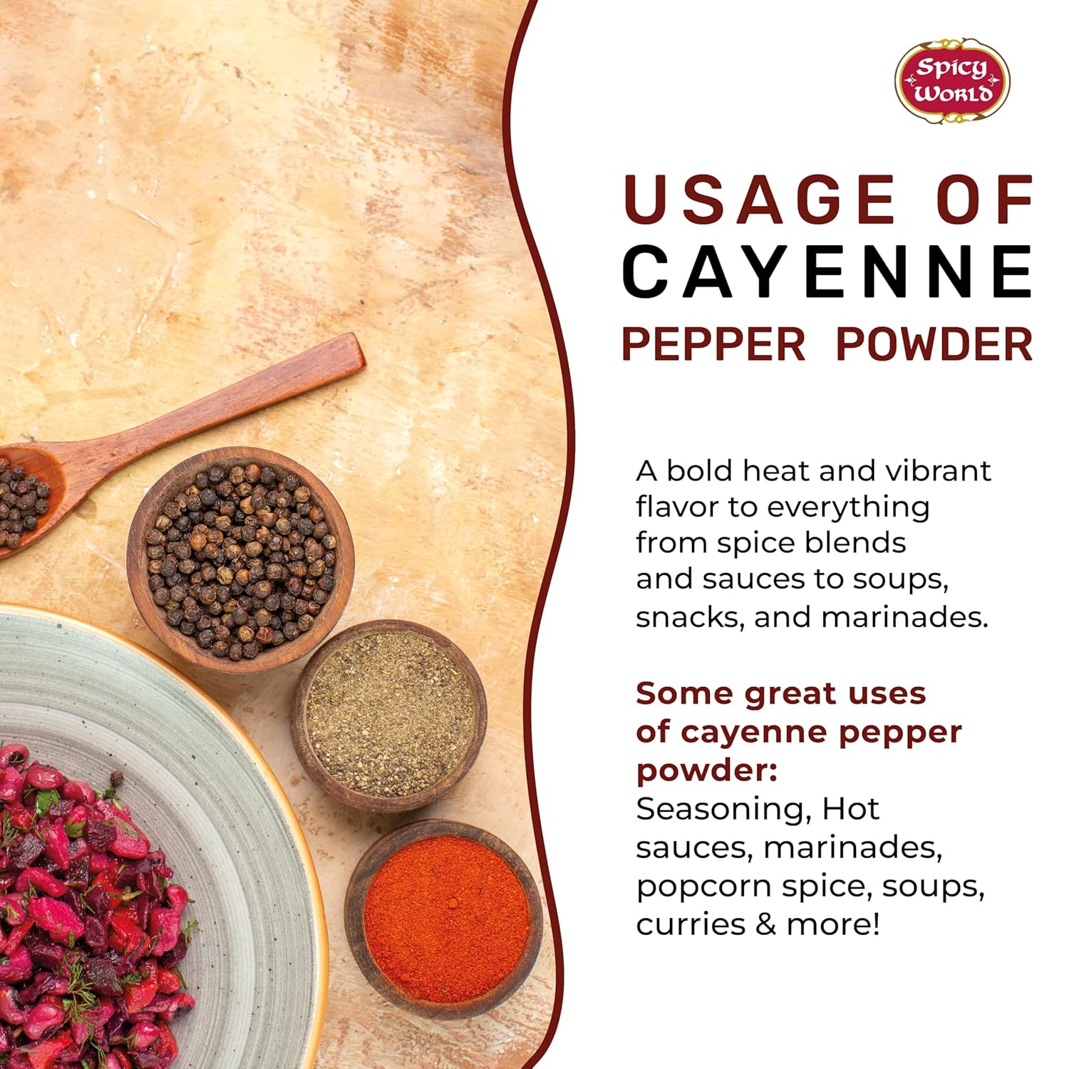 Cayenne Pepper Powder 2.5LB Jar - 50,000 SHU, Gluten Free, All Natural