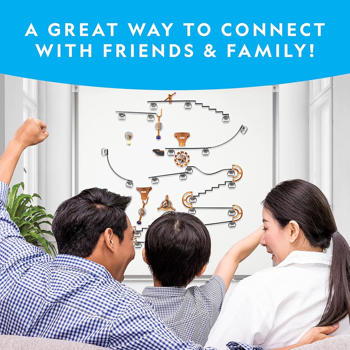 National Geographic Magnetic Marble Run - 75-Piece STEM Building Set f