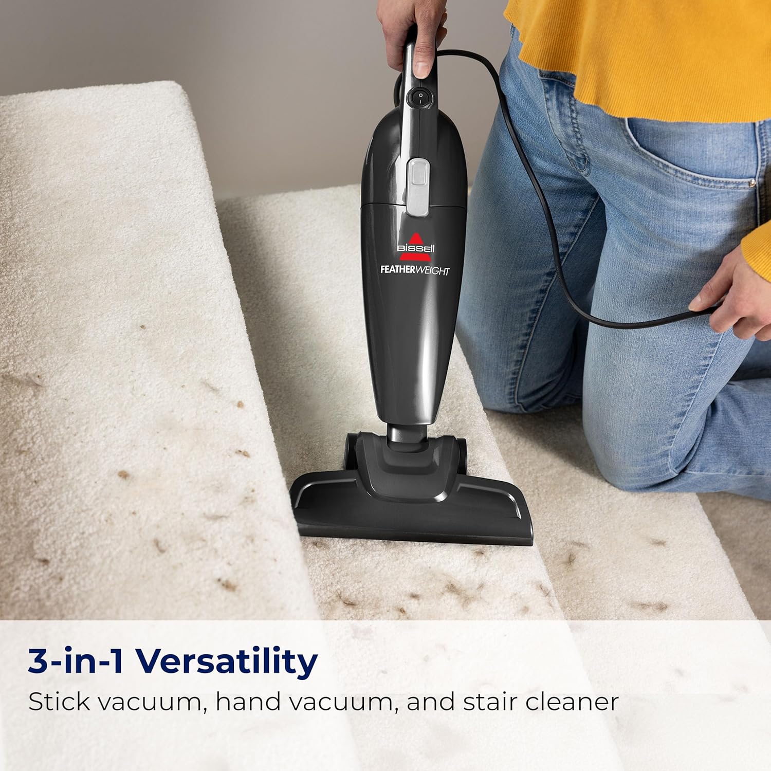 Bissell Featherweight Stick Lightweight Bagless Vacuum with Crevice To