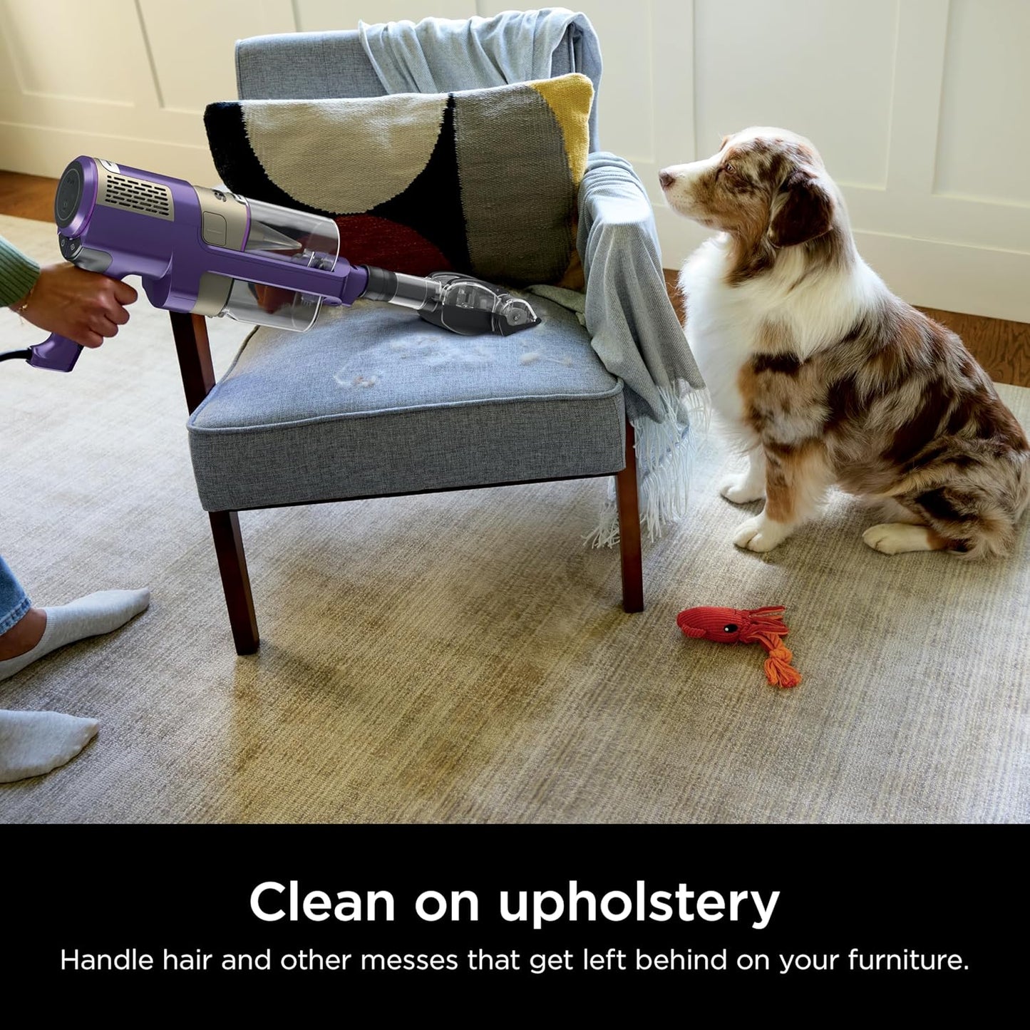 Shark POWERDETECT Ultra-Light Corded Stick Vacuum with DuoClean Technology, Self-Cleaning Brushroll for No Hair Wrap, Anti-Allergen Complete Seal, and Odor Neutralizer Technology, HZ4002