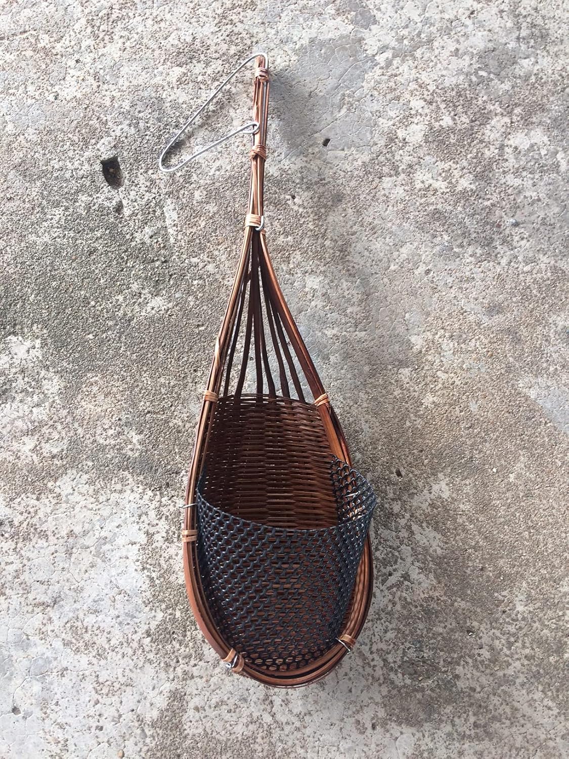 (Pack of 3) Wicker Hanging Plant Basket Rattan Planter Pot Hanging Plant Holder