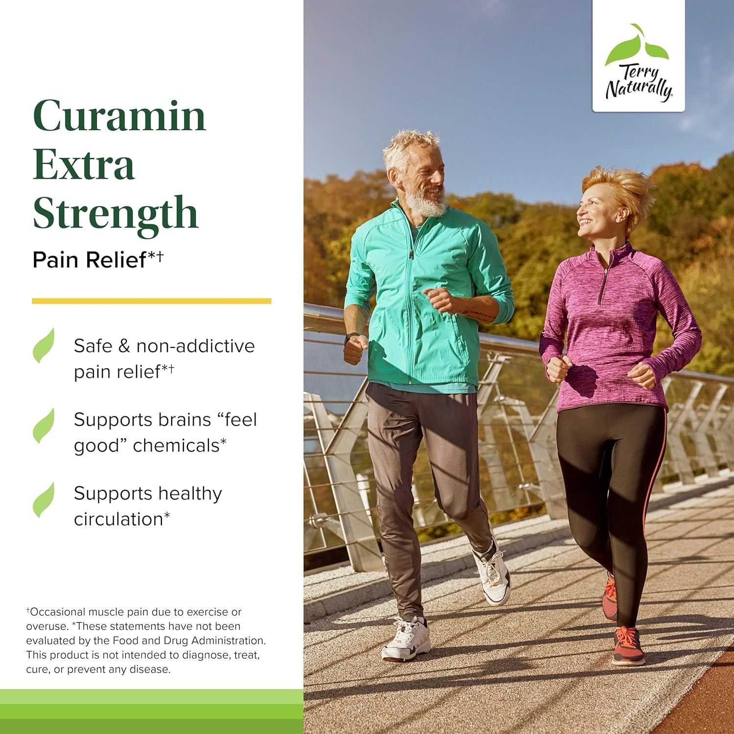 Terry Naturally Curamin Extra Strength - 120 Vegan Tablets - Non-Addic