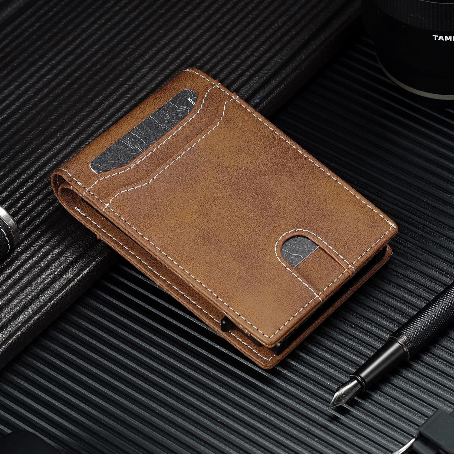 furid Card Wallet For Men Slim: Smart Rfid Minimalist Front Pocket Pop