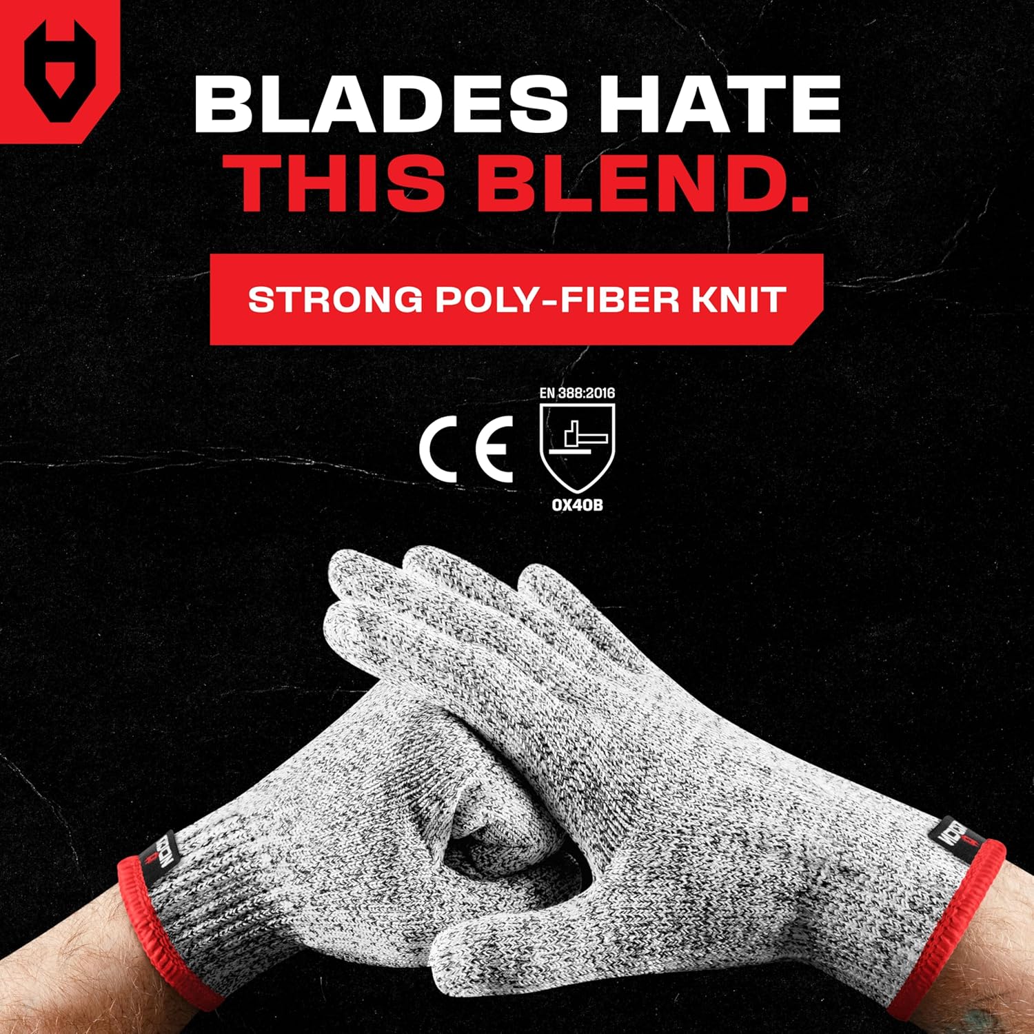 NoCry Premium Cut Resistant Gloves Food Grade — 100% Food Safe — Level