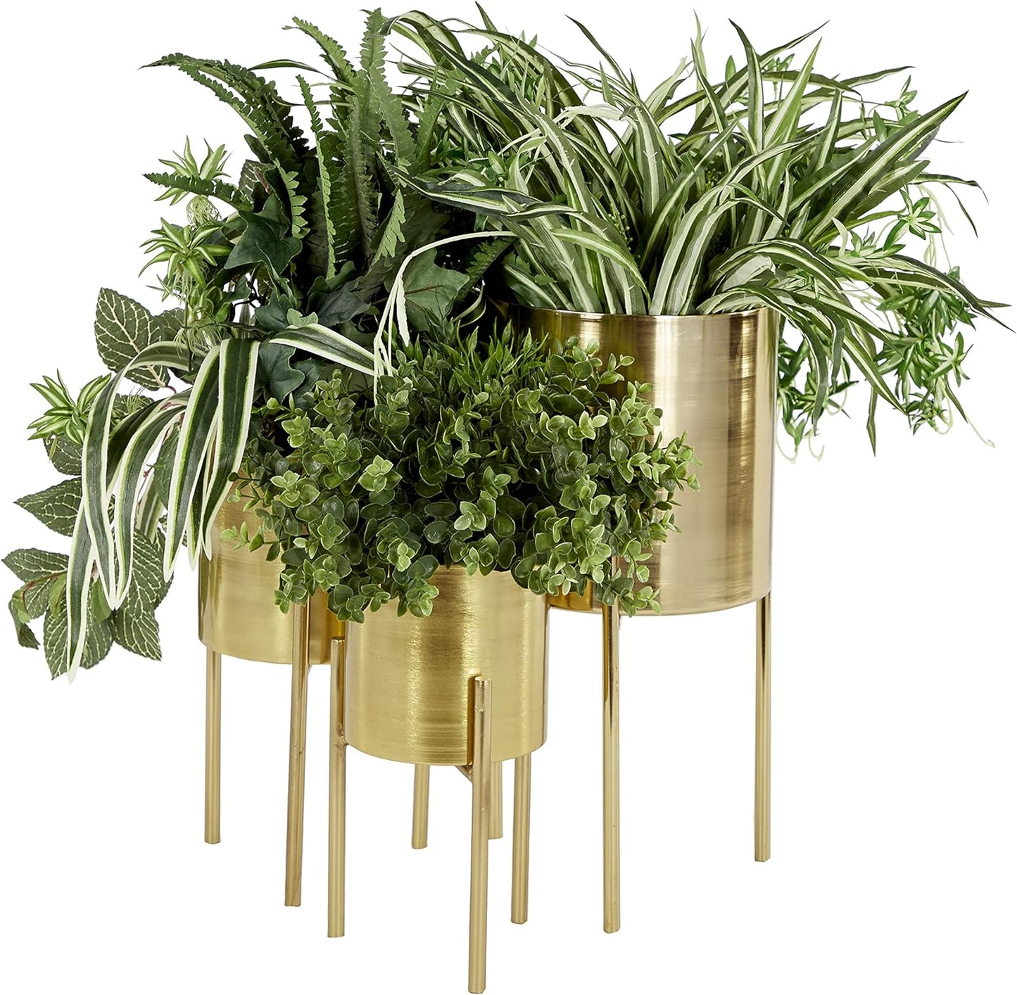 Deco 79 Metal Indoor Outdoor Planter Large Planter Pot with Removable 