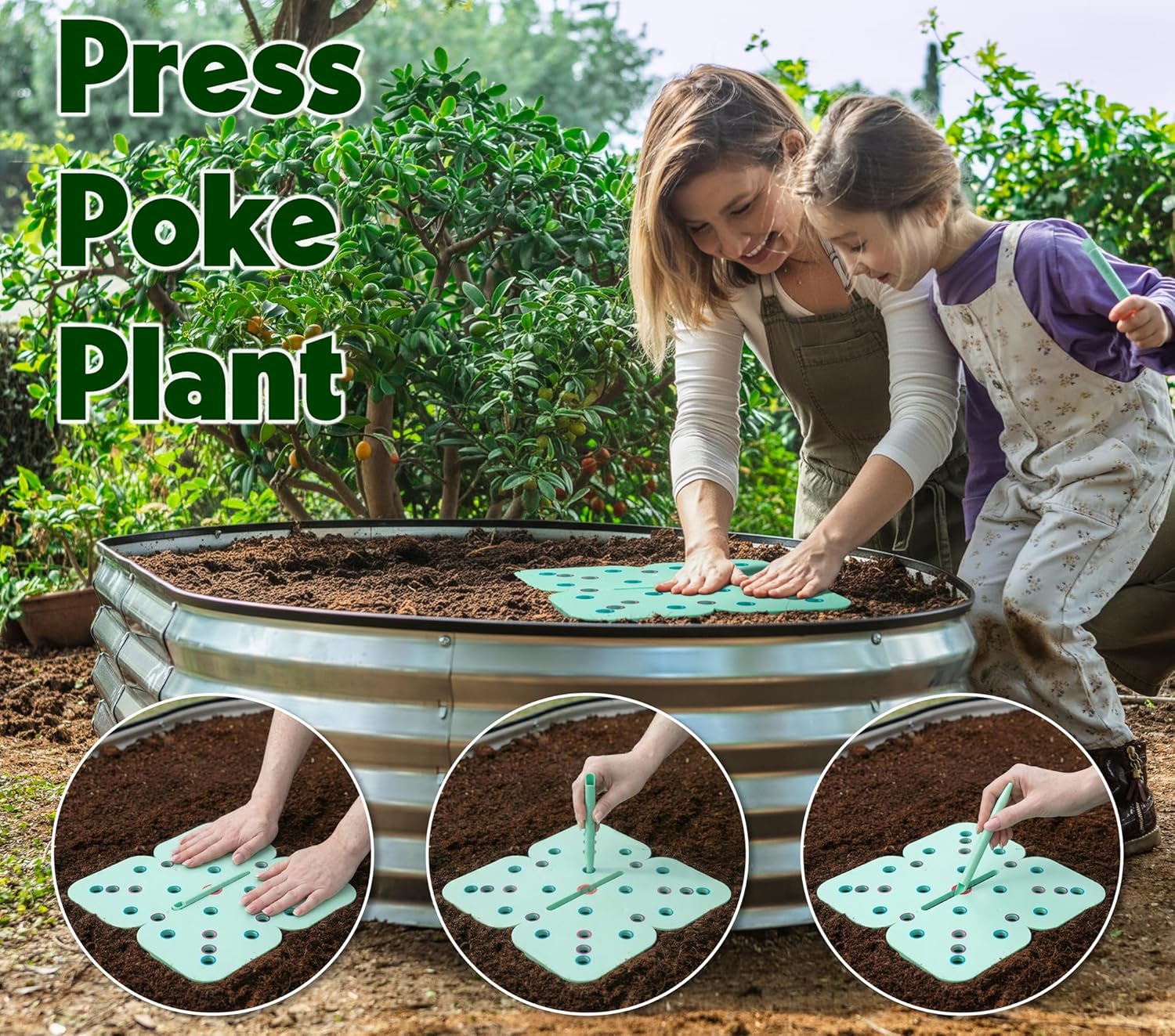 Seed and Seedling Spacer Tool for Garden // Square Foot Gardening Seed
