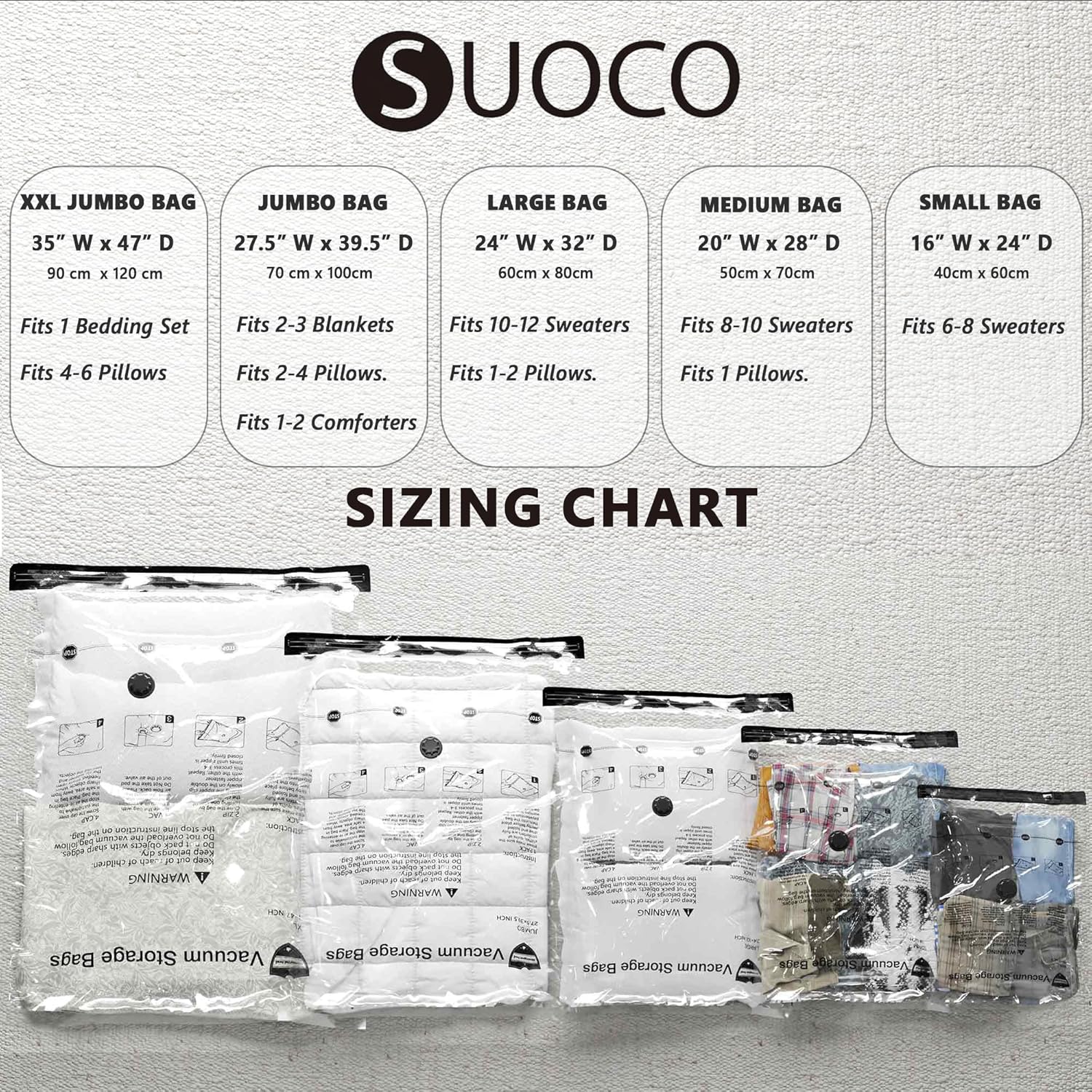 Vacuum Storage Bags with Electric Pump, Space Saver Seal Compression P