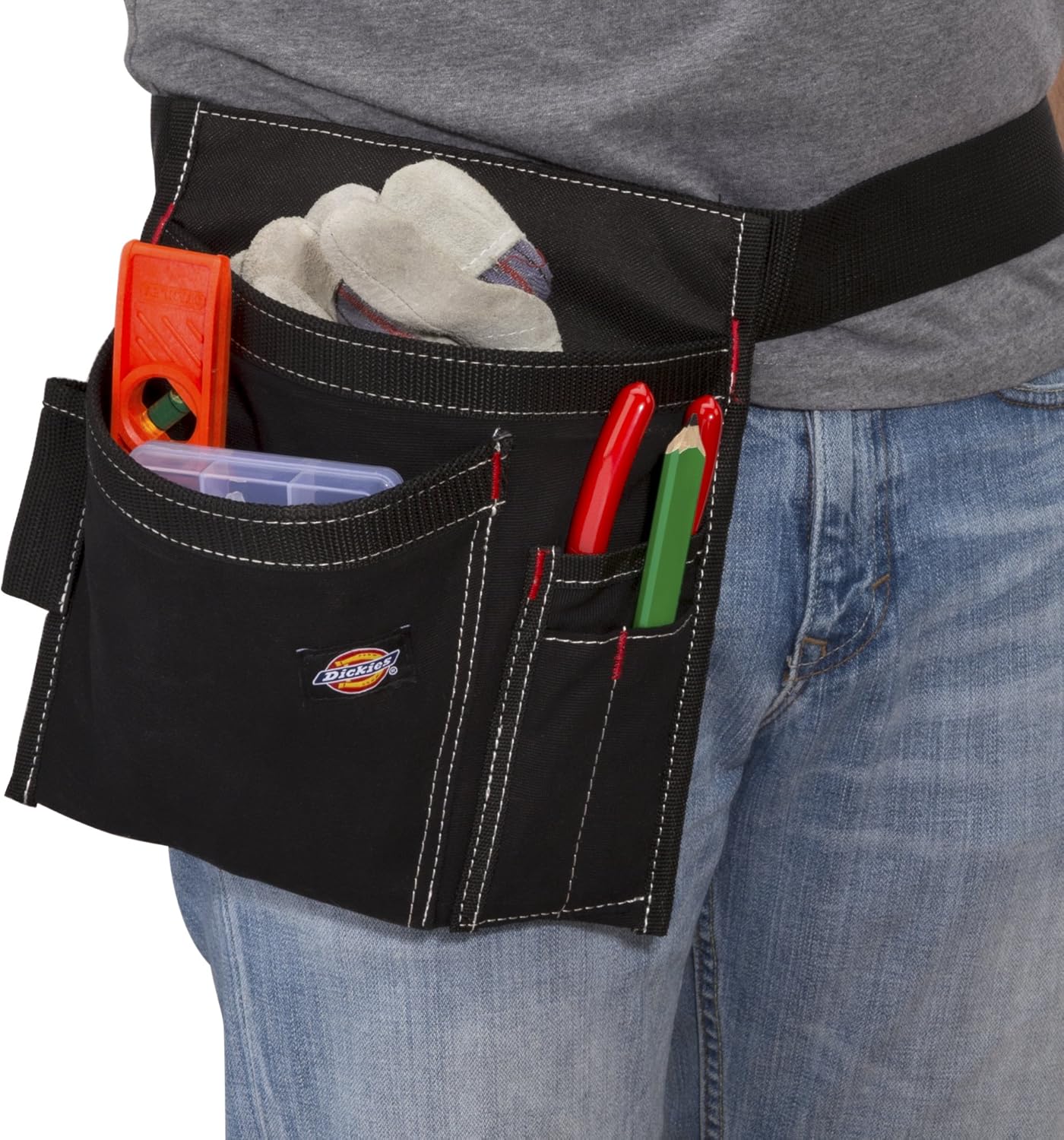 Dickies 5-Pocket Single Side Tool Belt Pouch/Work Apron, Durable Canva